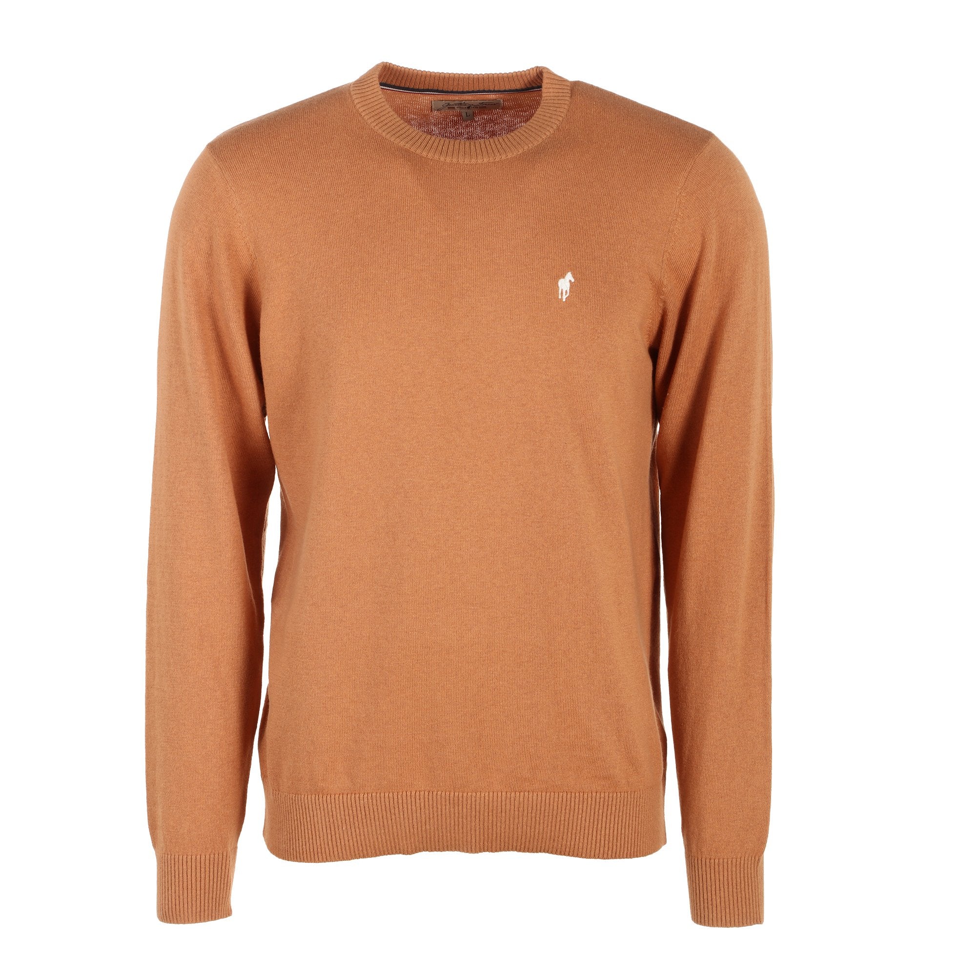 Pull col rond avec cachemire - Beige