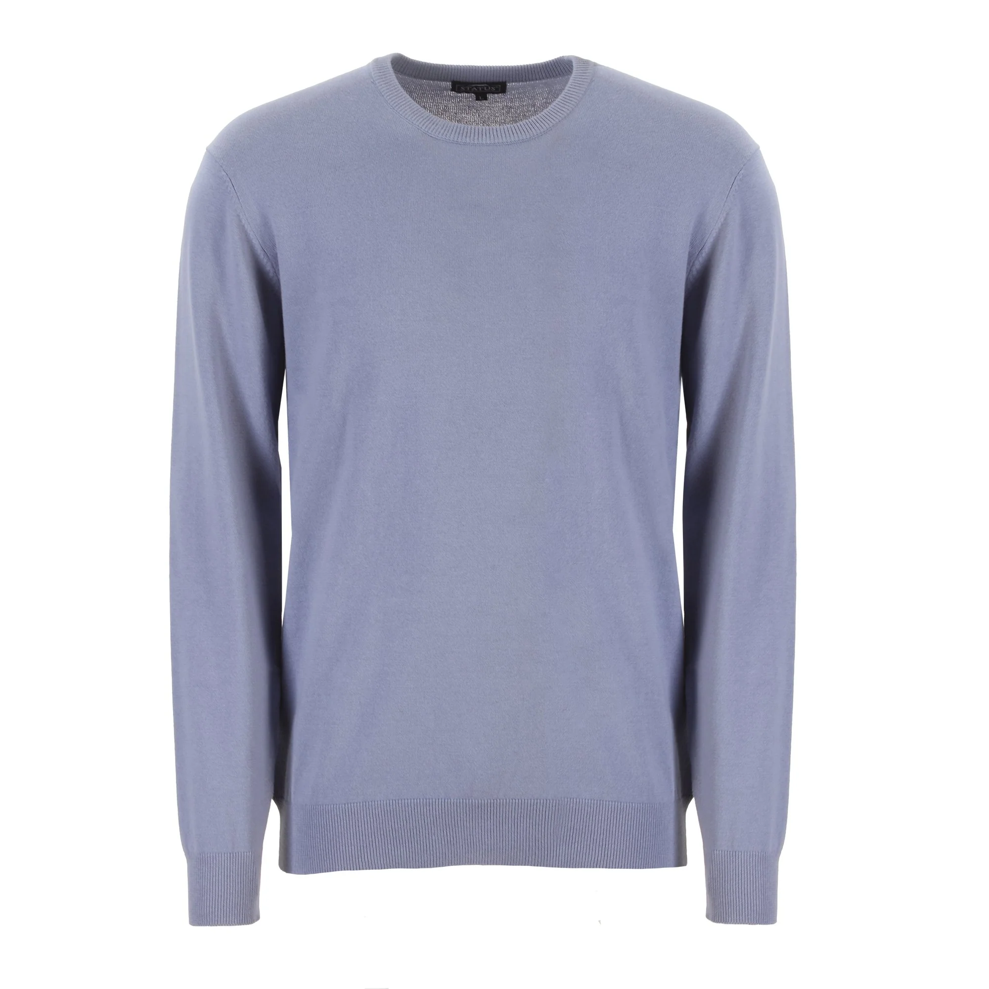 Pull col rond  - Bleu