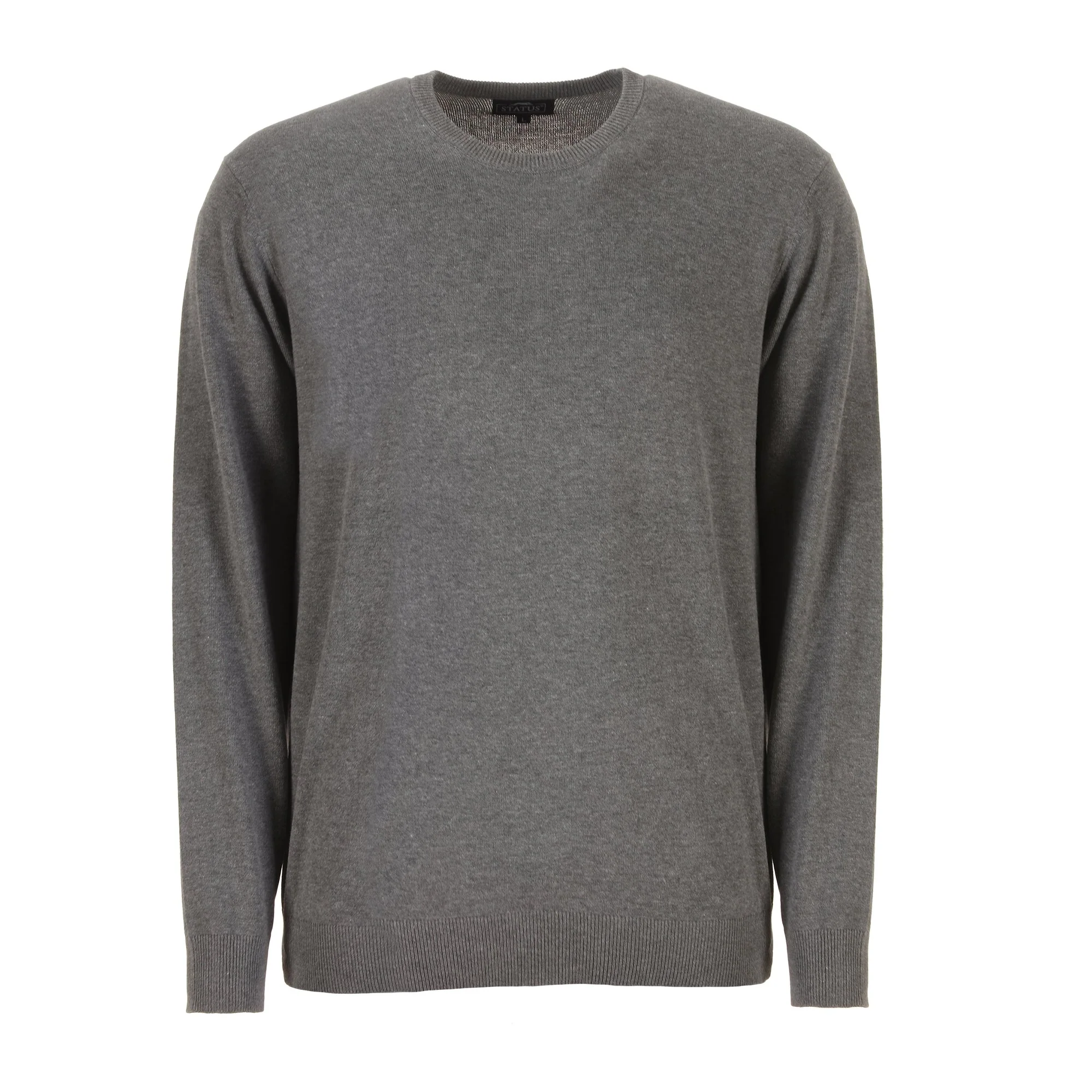 Pull col rond  - Gris