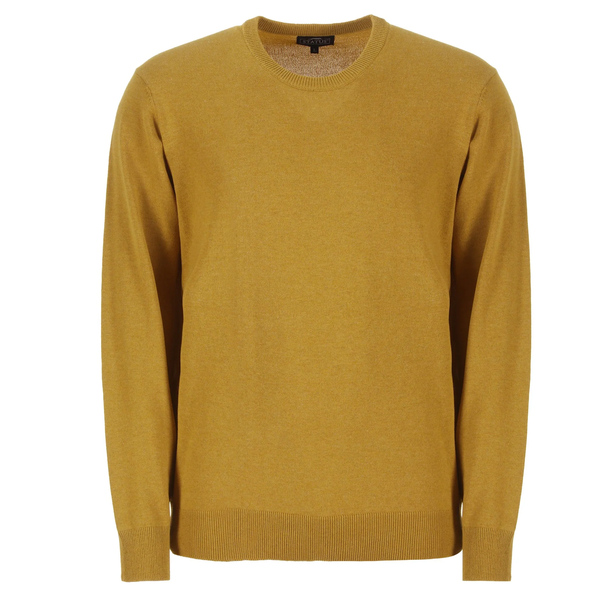 Pull col rond  - Jaune