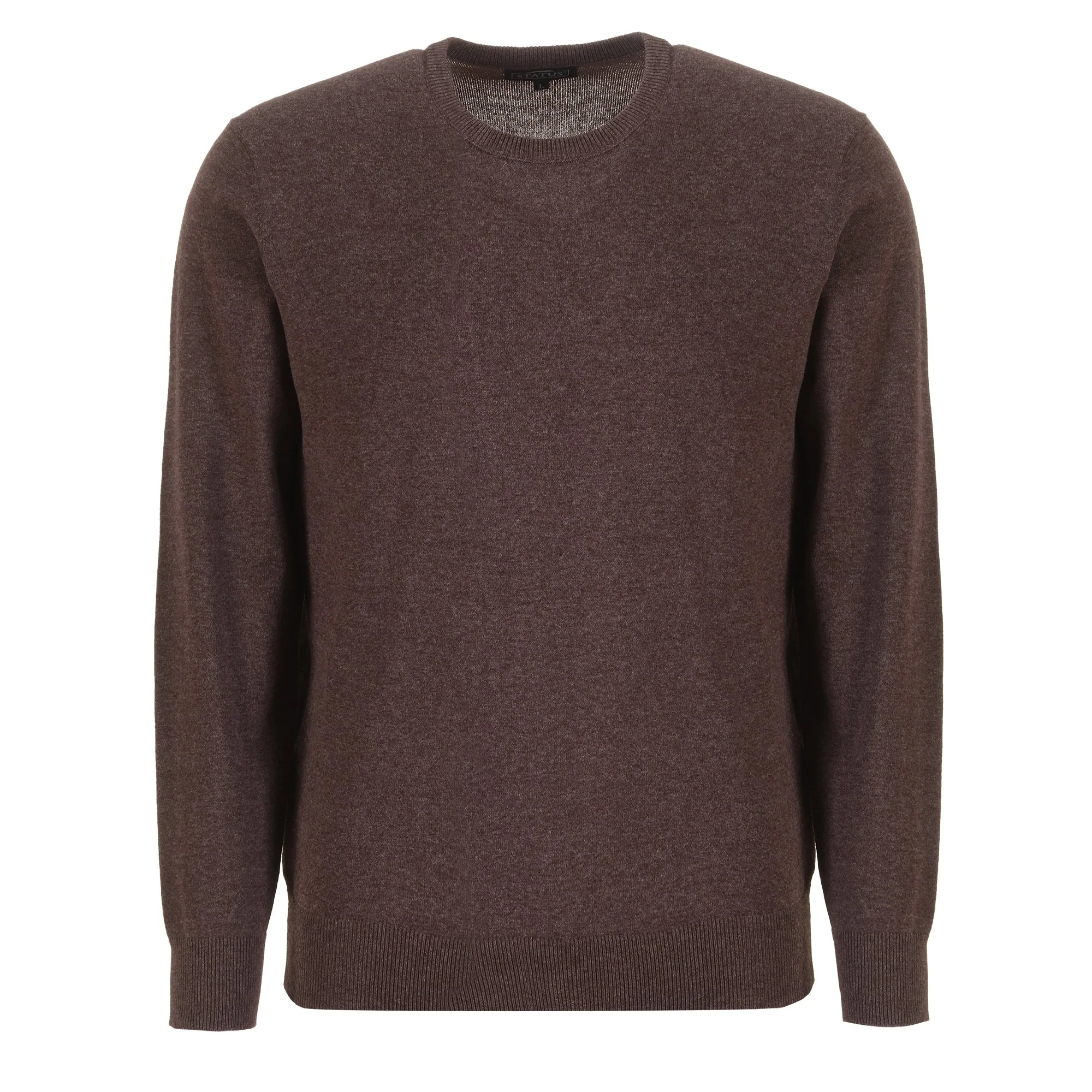 Pull col rond  - Marron
