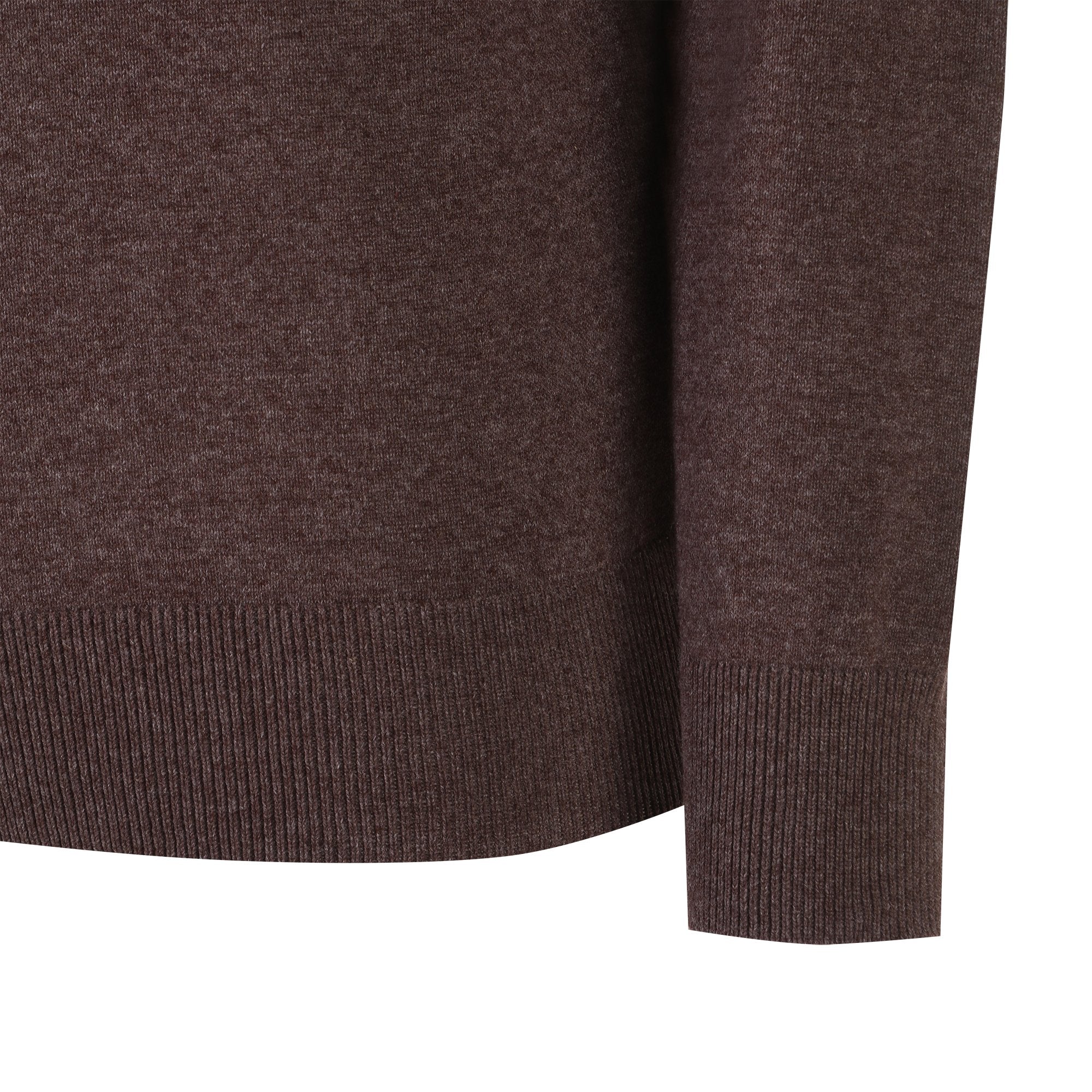 Pull col rond  - Marron - Image 3
