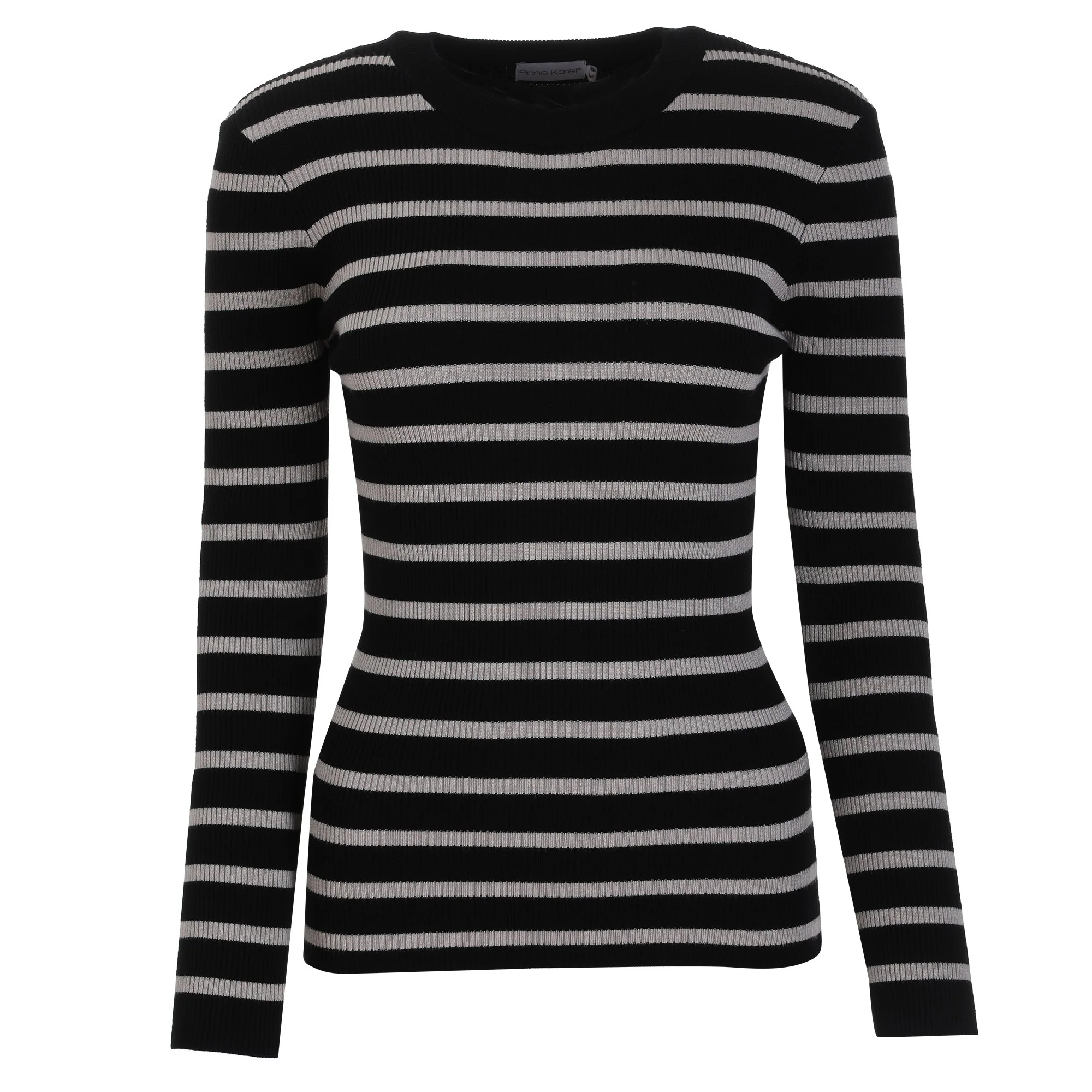 Pull col rond - Noir - Image 3