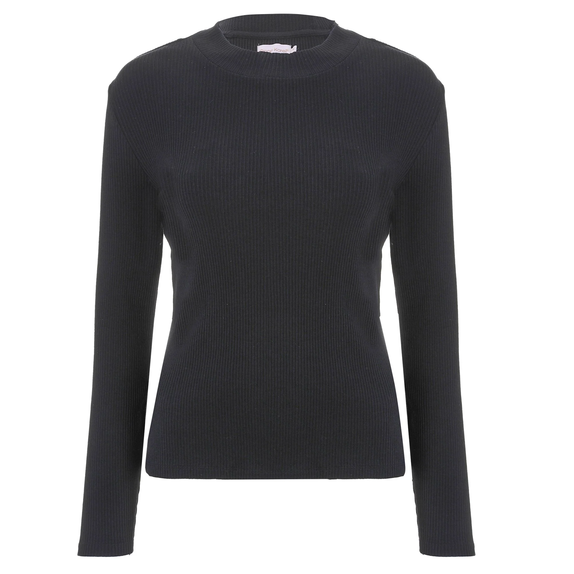 Pull col roulé  - Marron - Image 3