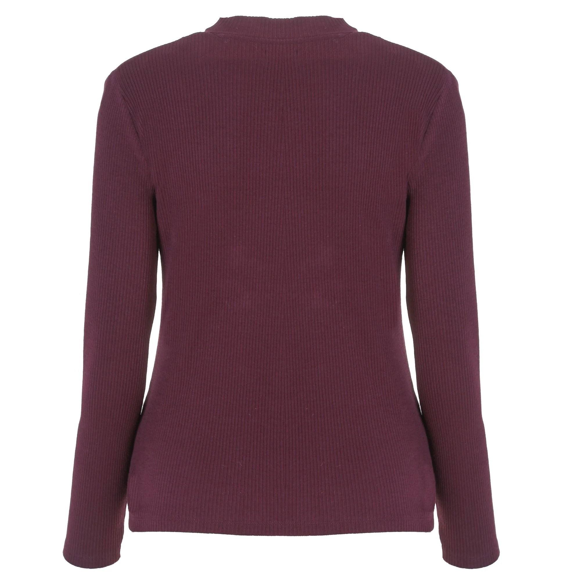 Pull col roulé  - Marron - Image 6