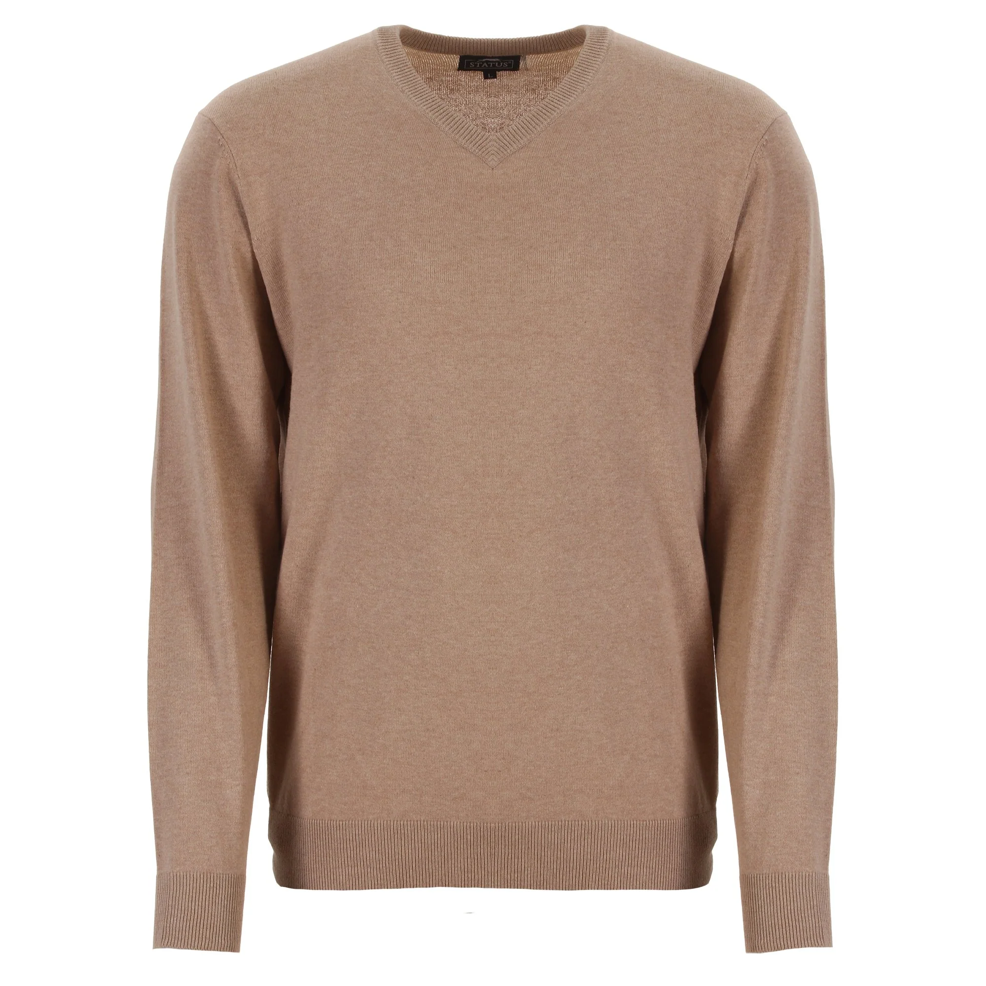 Pull col V - Beige