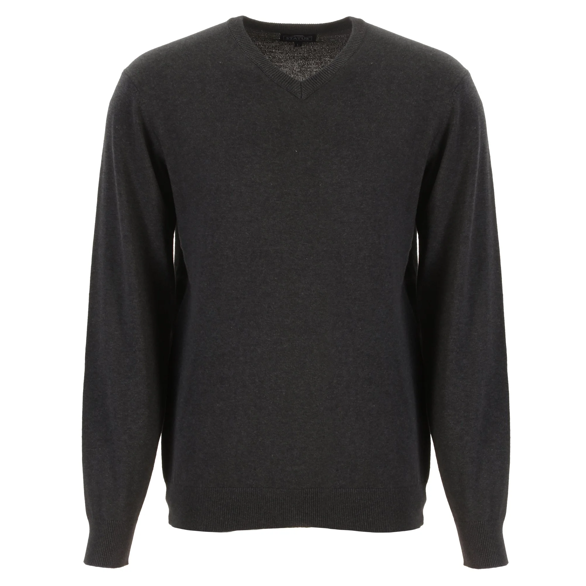 Pull col V  - Gris - Image 4