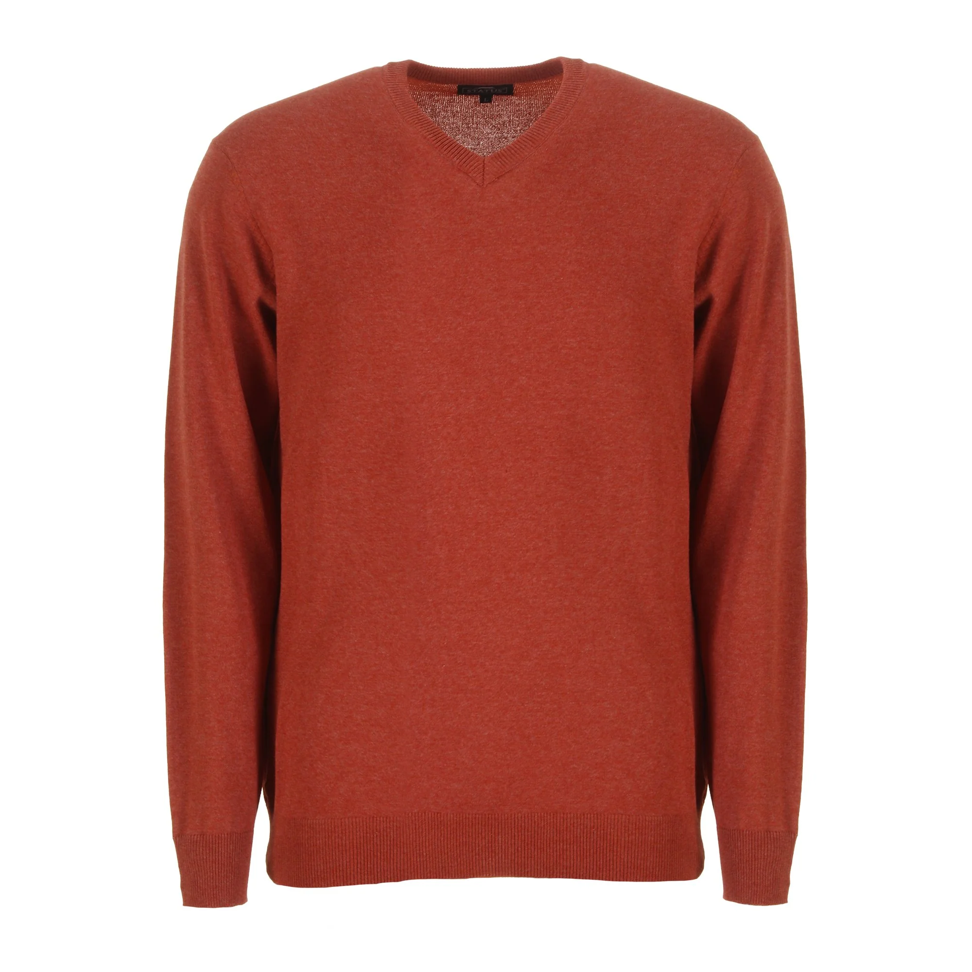 Pull col V - Rouge