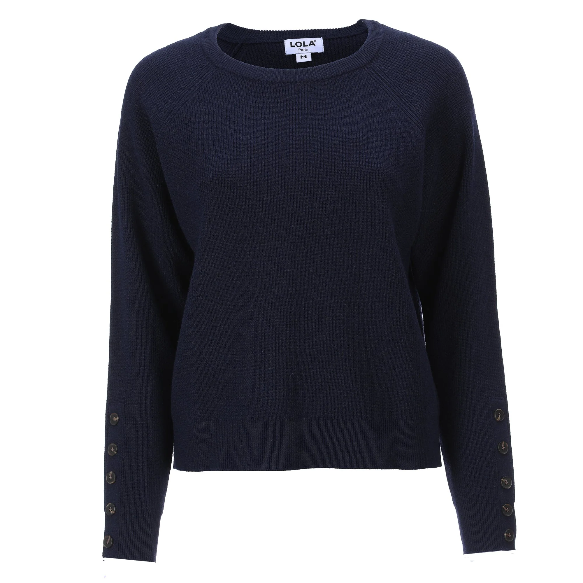 Pull en cote - Bleu foncé