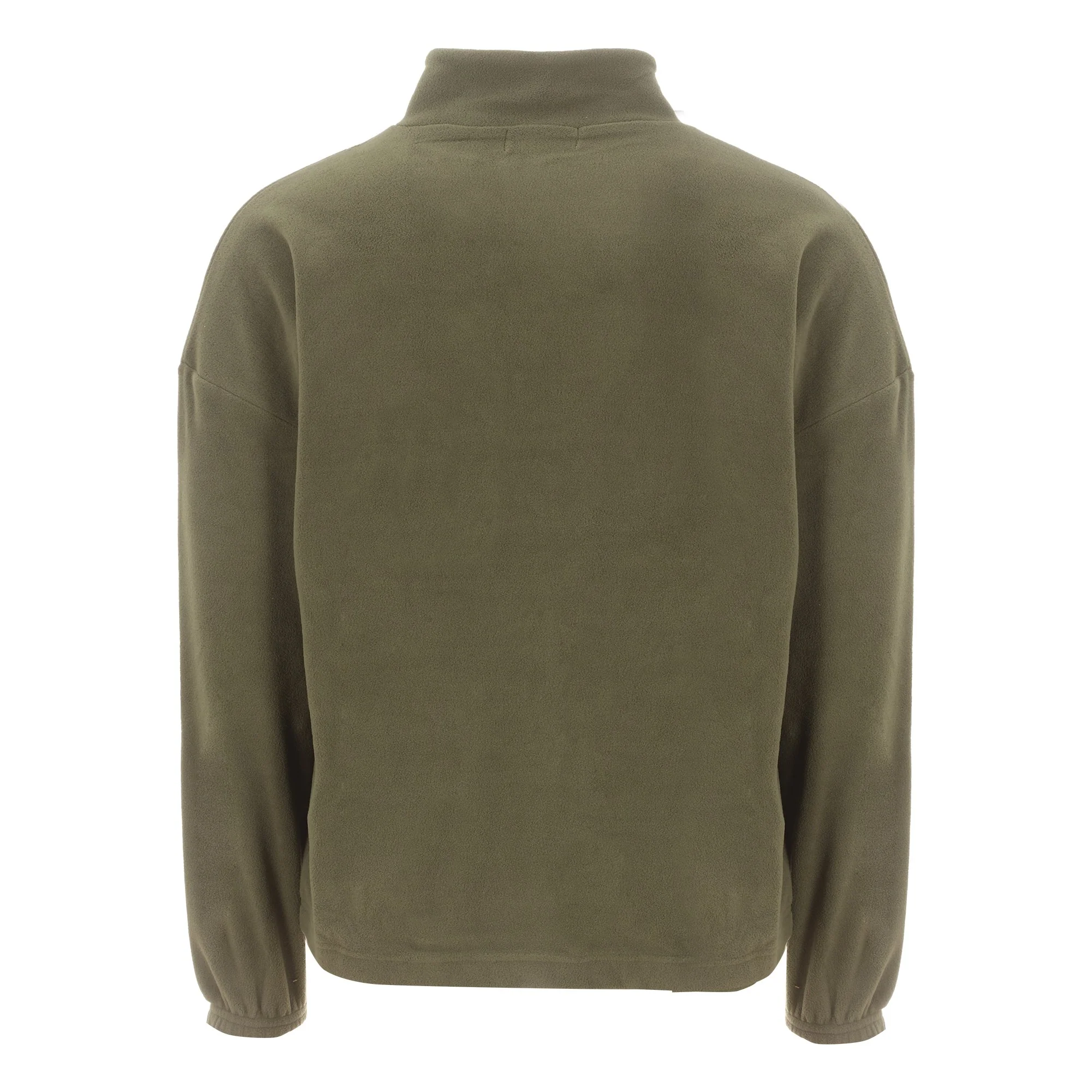 Pull polaire col camionneur kaki - Kaki - Image 2