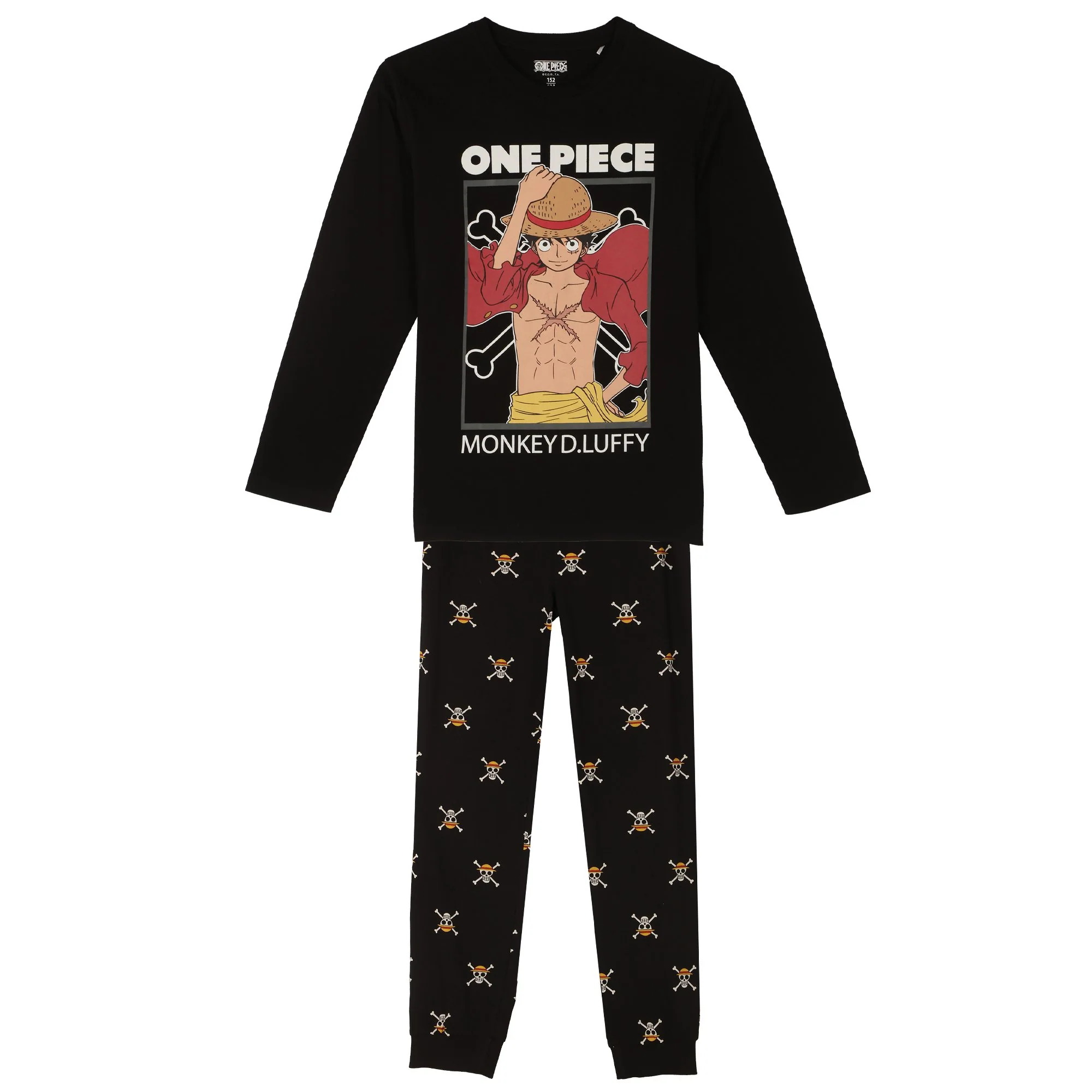 Pyjama bas resserré licence 10/12 ans  - Noir