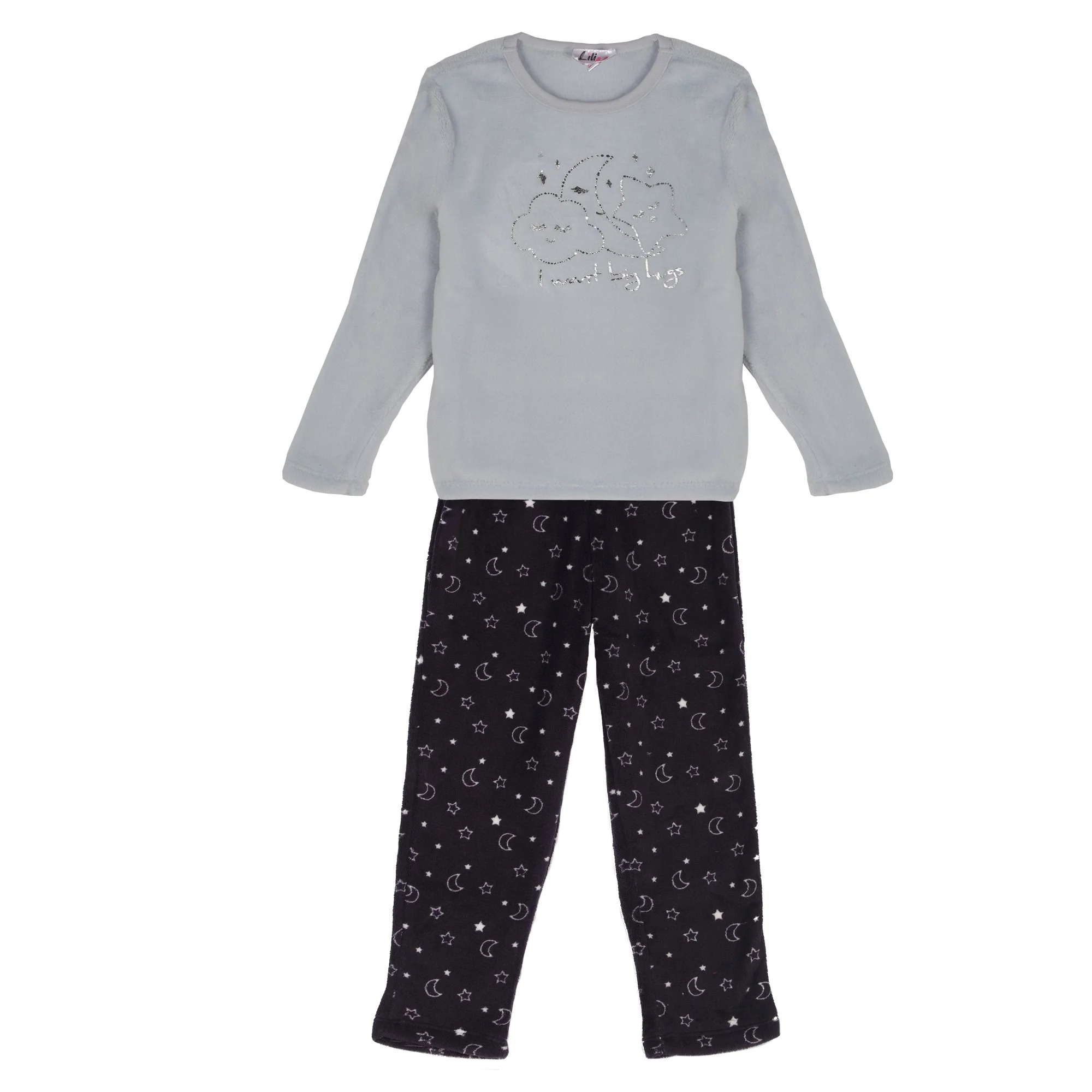 Pyjama coral fleece 3/12 ans - Bleu