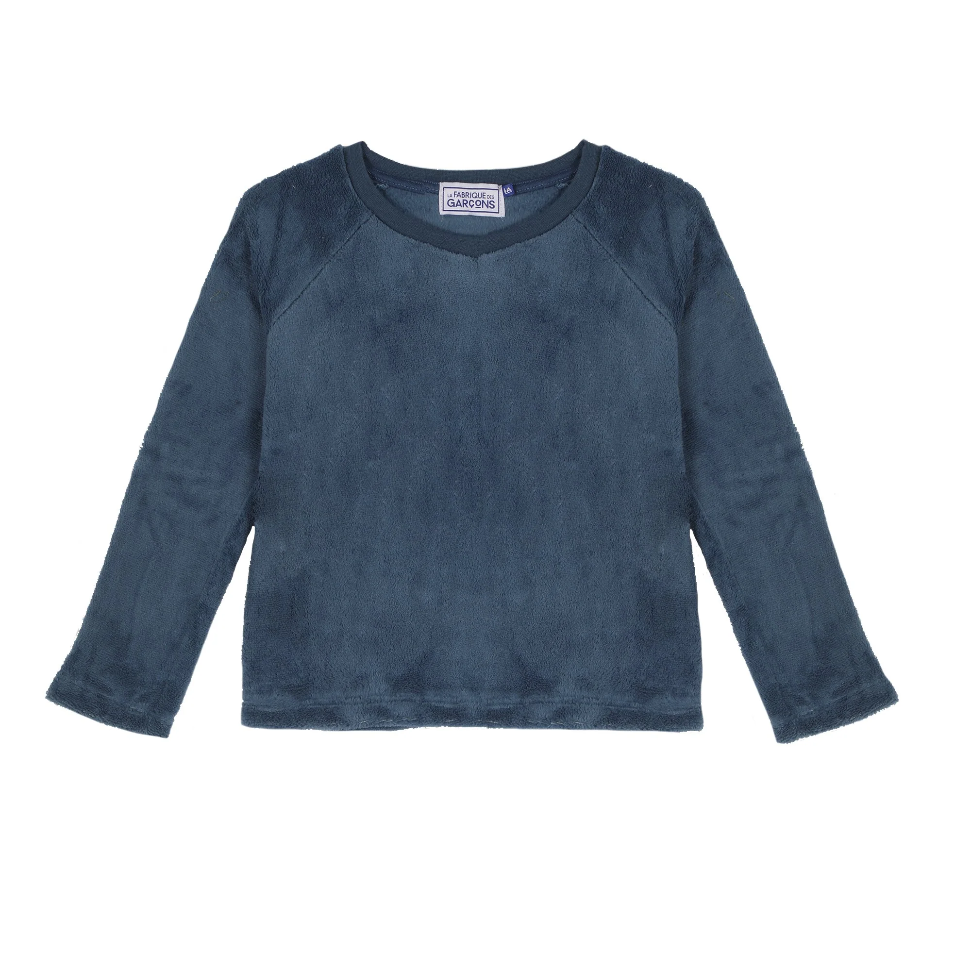 Pyjama coral fleece bas Ă carreaux 4/12 ans - Bleu - Image 2