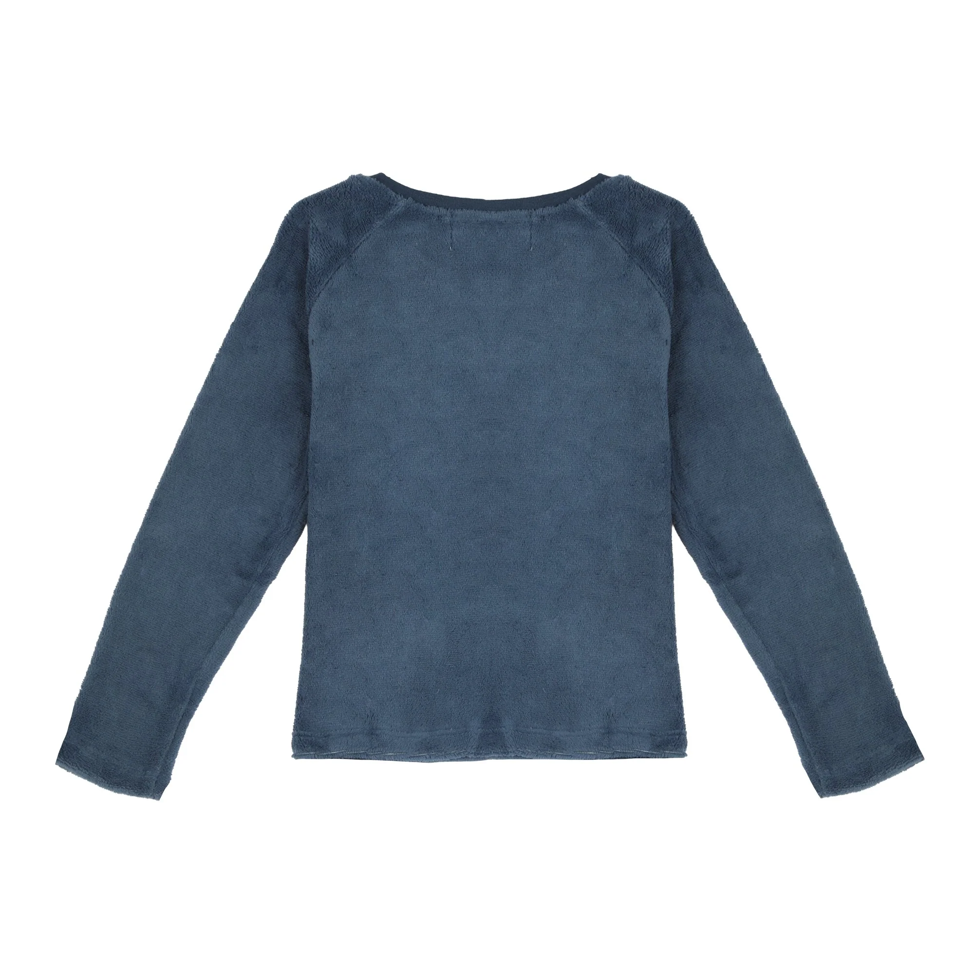 Pyjama coral fleece bas Ă carreaux 4/12 ans - Bleu - Image 3