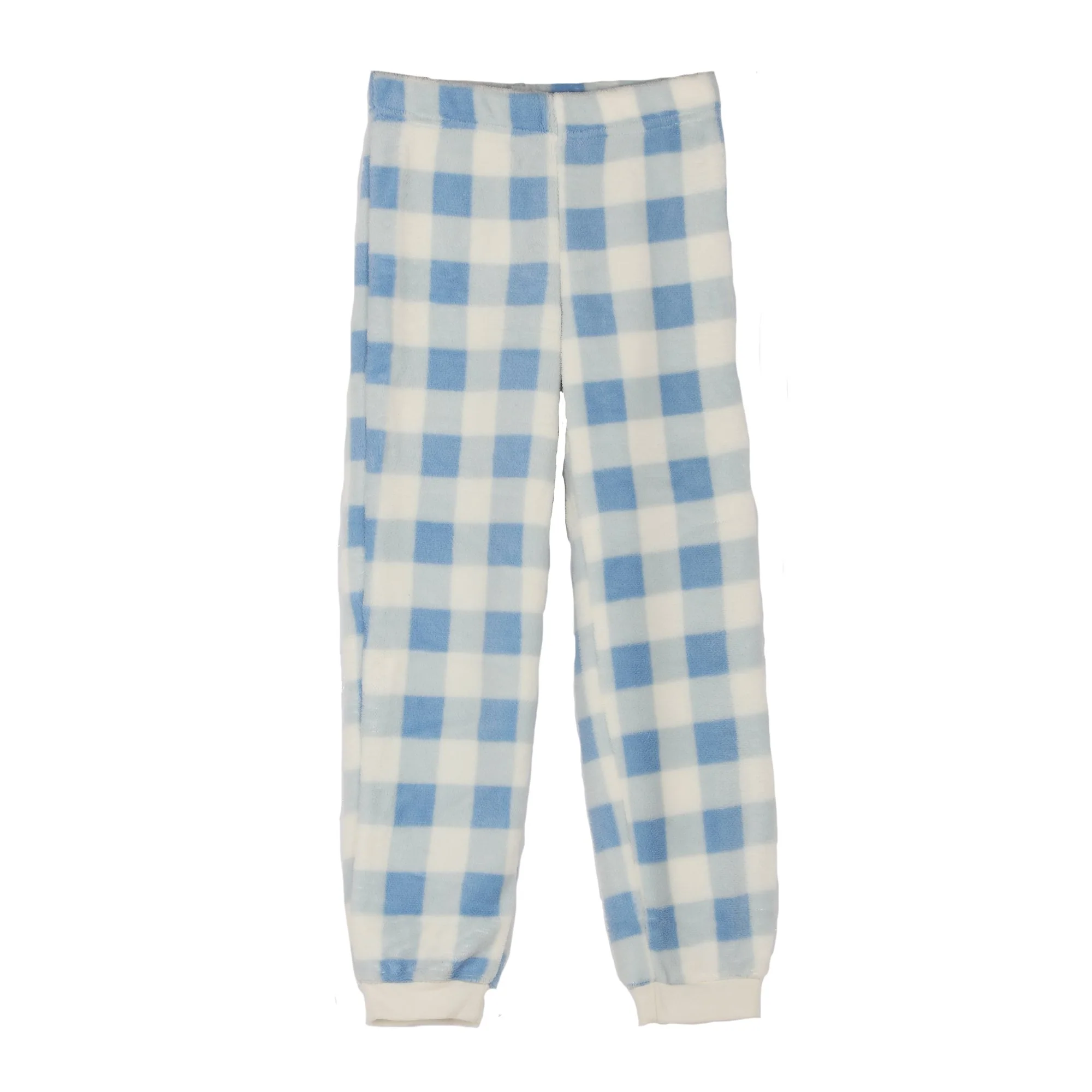 Pyjama coral fleece bas à carreaux 4/12 ans - Bleu - Image 4