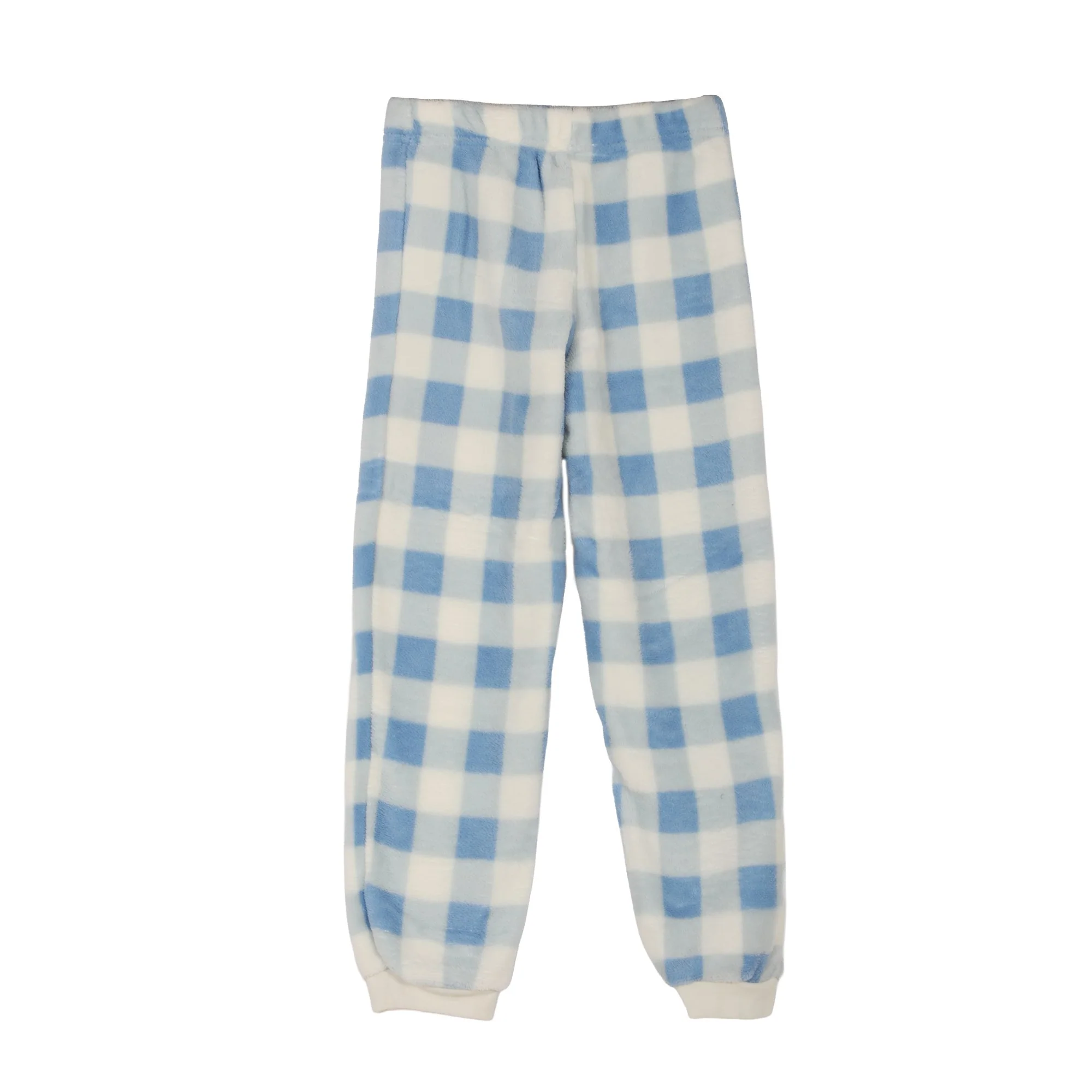 Pyjama coral fleece bas à carreaux 4/12 ans - Bleu - Image 5
