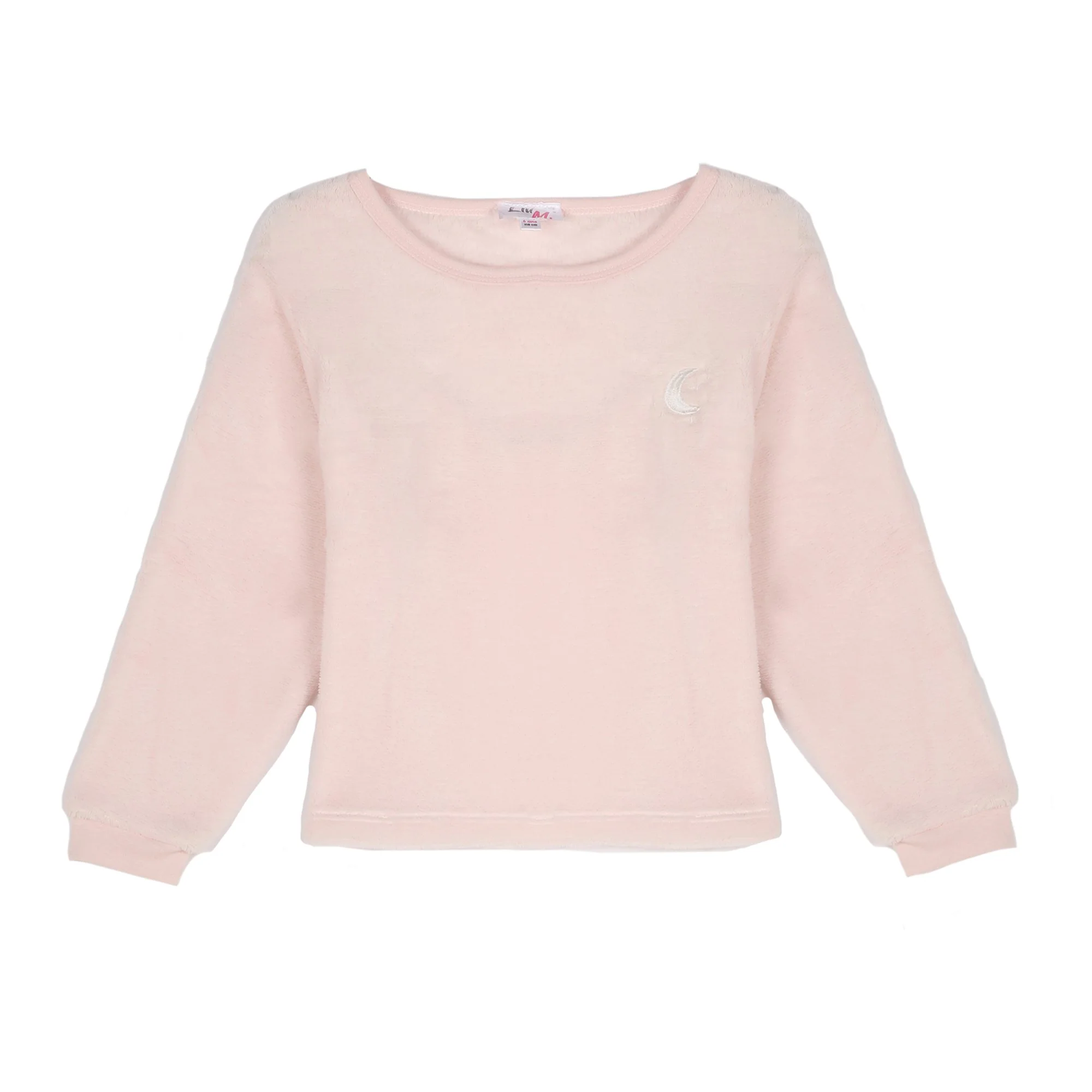 Pyjama coral fleece bas à carreaux 4/12 ans - Rose - Image 2