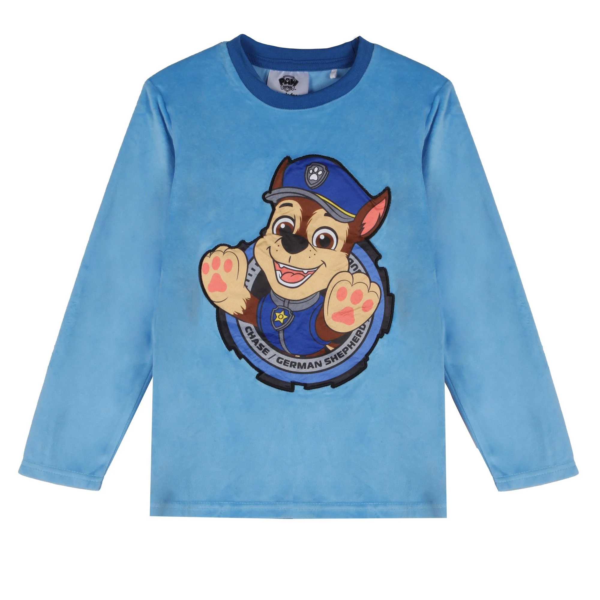 Pyjama en velours Licence 4/10 ans - Bleu - Image 2