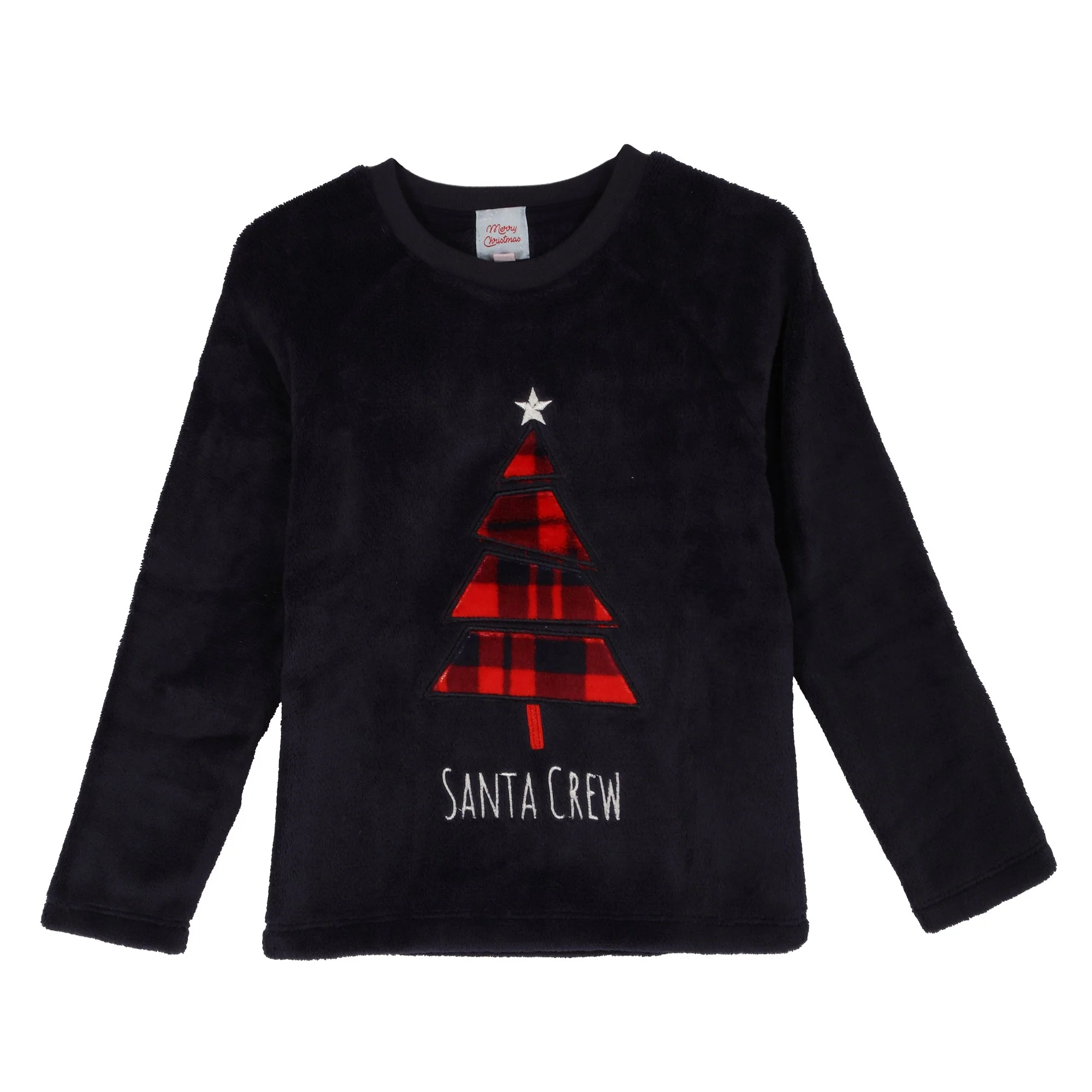 Pyjama long coral fleece Santa Crew 3/12ans - Bleu foncé - Image 2