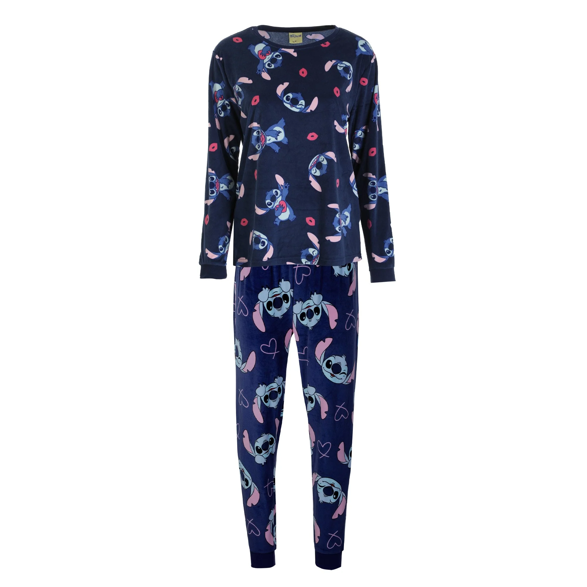 Pyjama long en velours Licence - Bleu