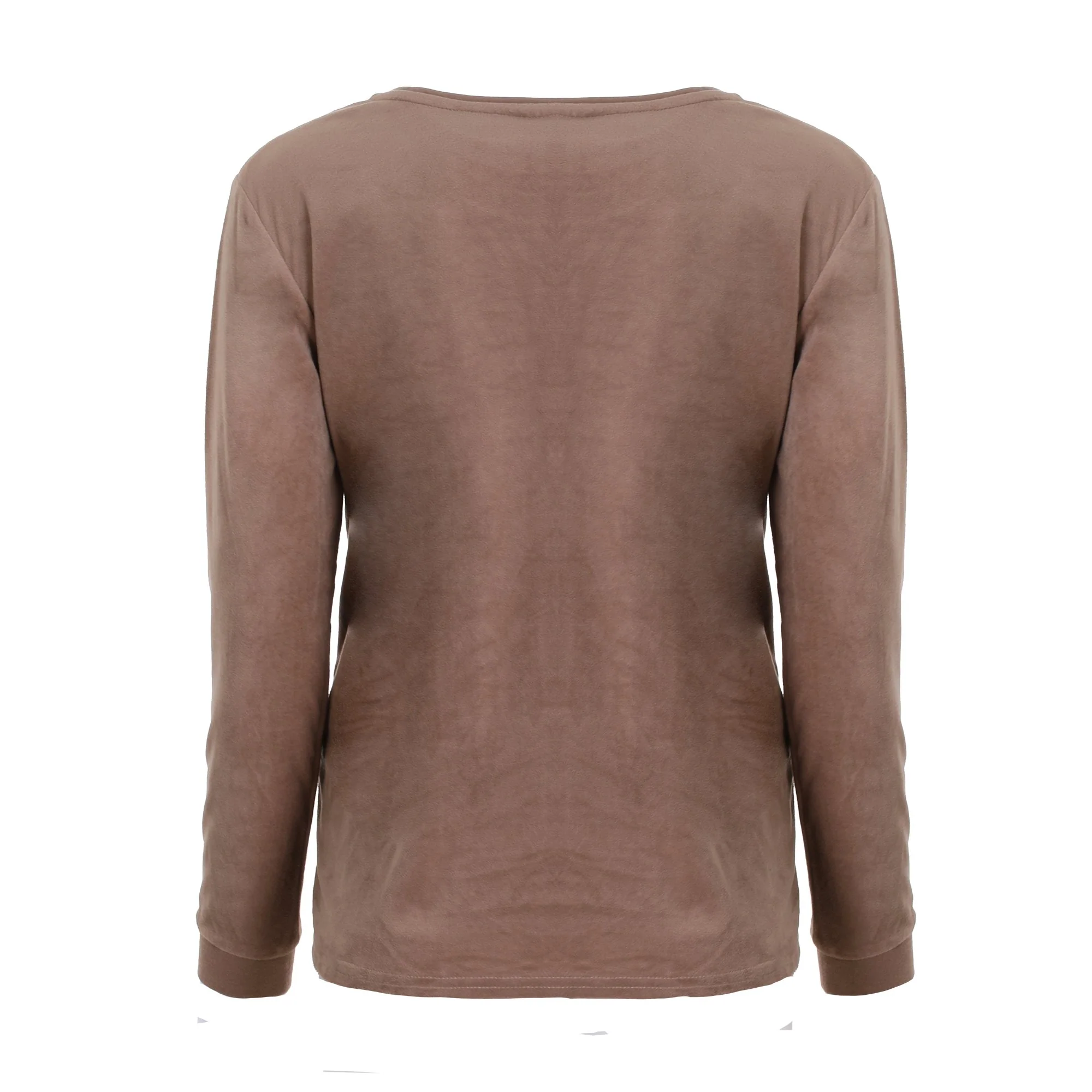 Pyjama long en velours Licence - Marron - Image 3