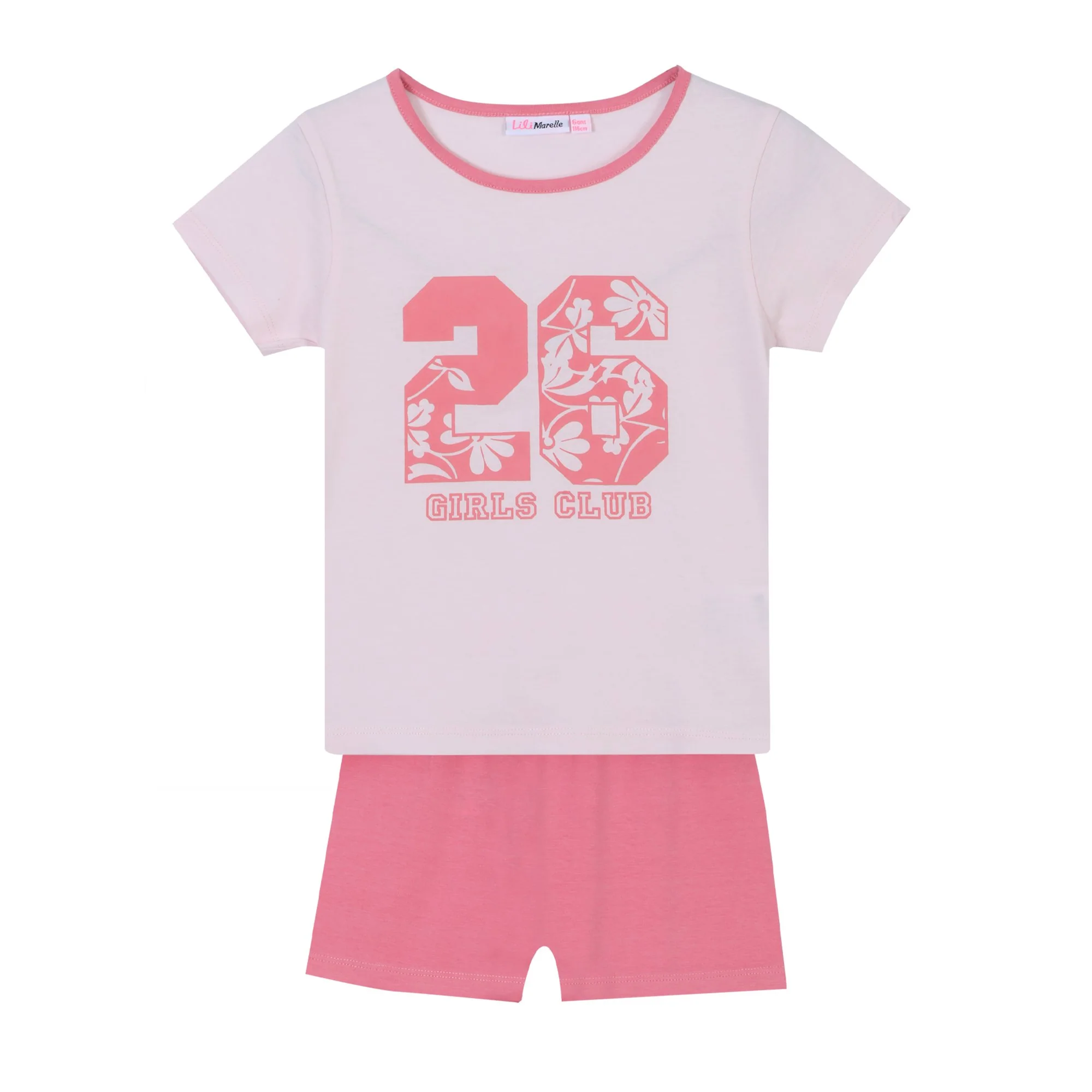 Pyjashort 3/12 ans - Rose