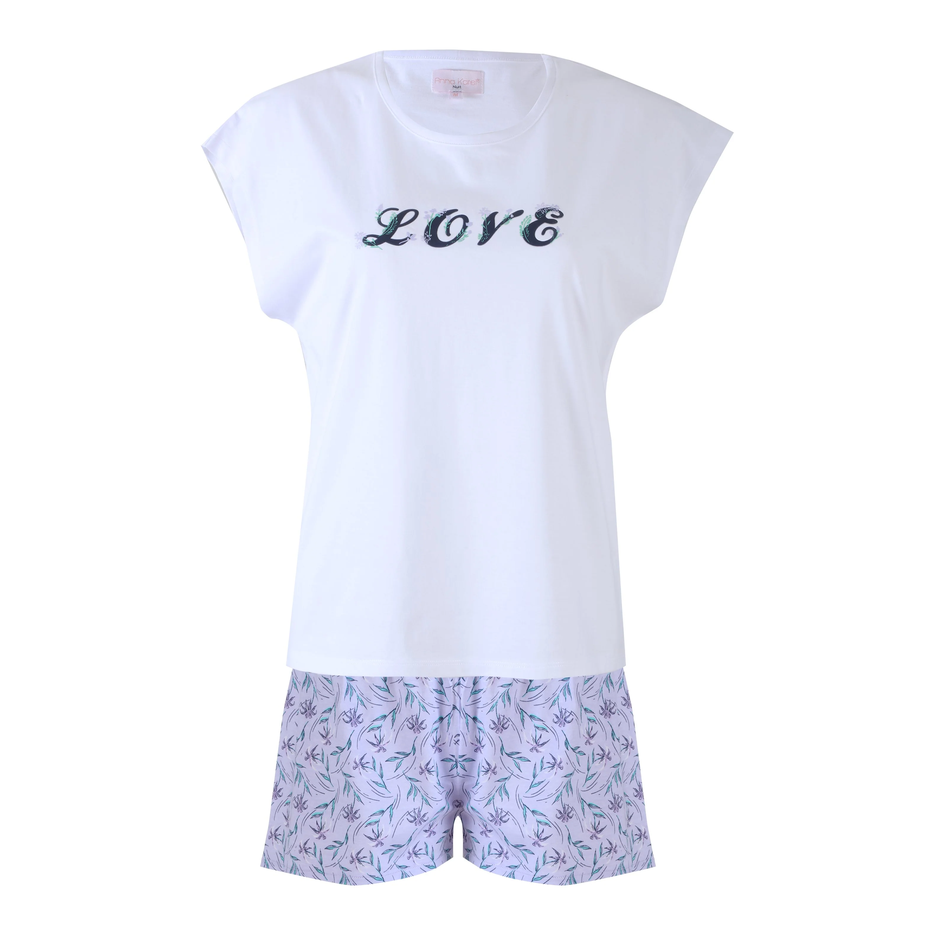 Pyjashort en jersey  - Blanc - Image 6
