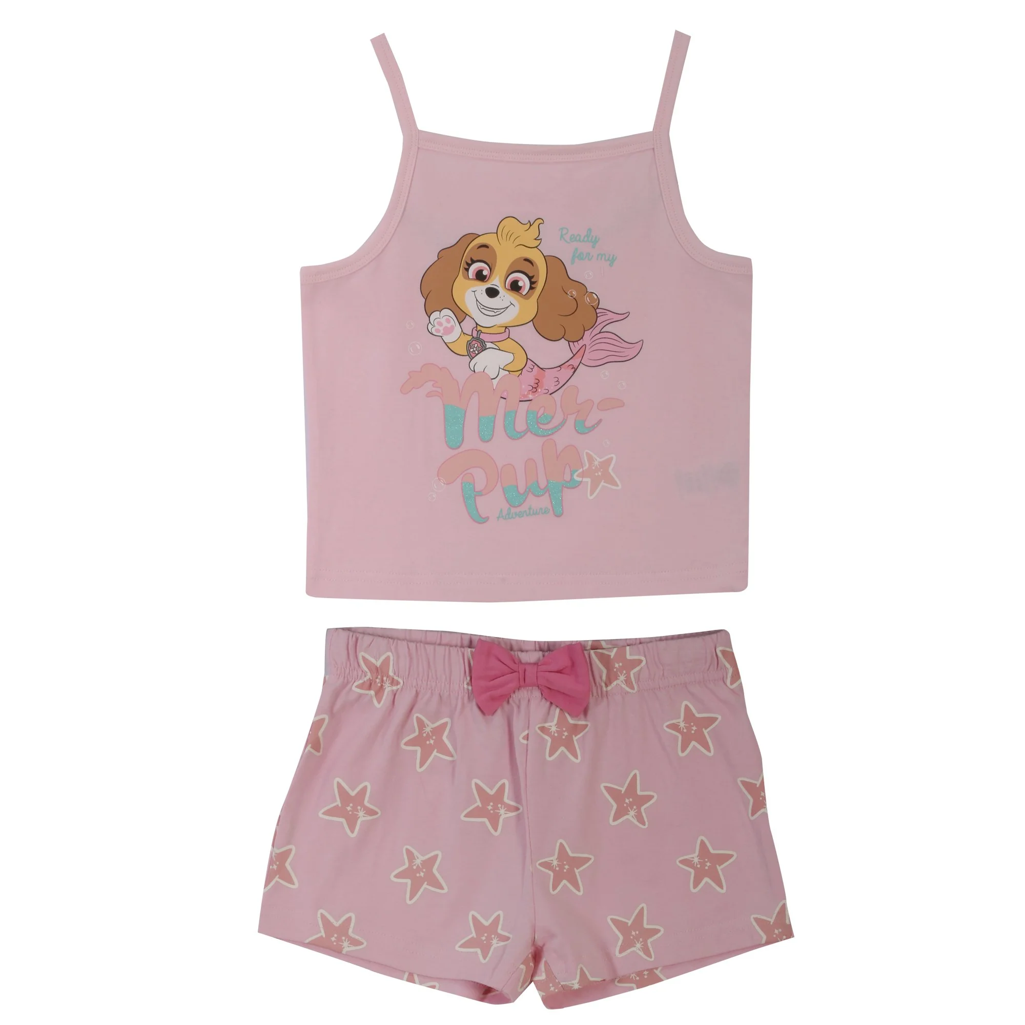 Pyjashort licence 4/8 ans - Rose