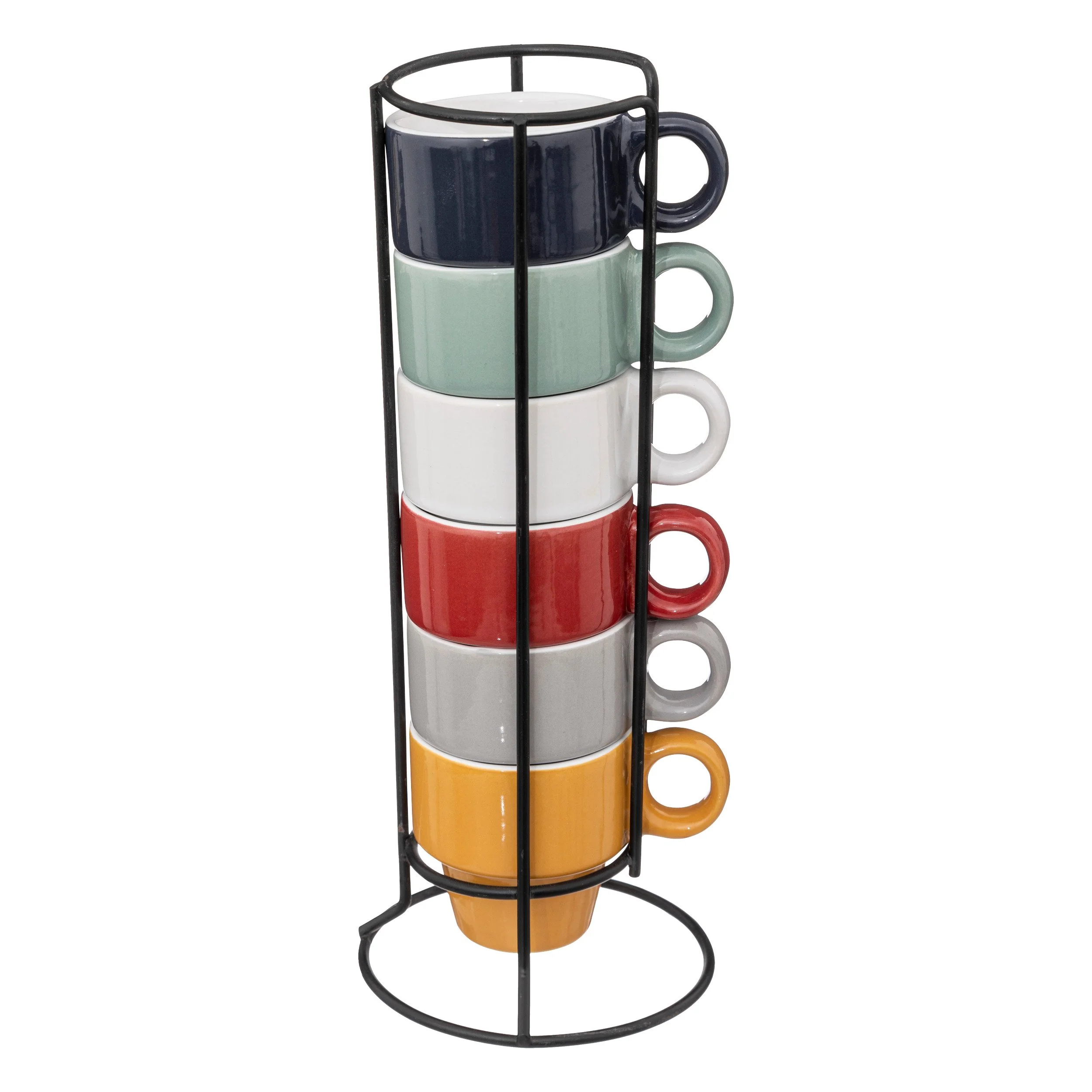 Rack 6 tasses colorama 5cl