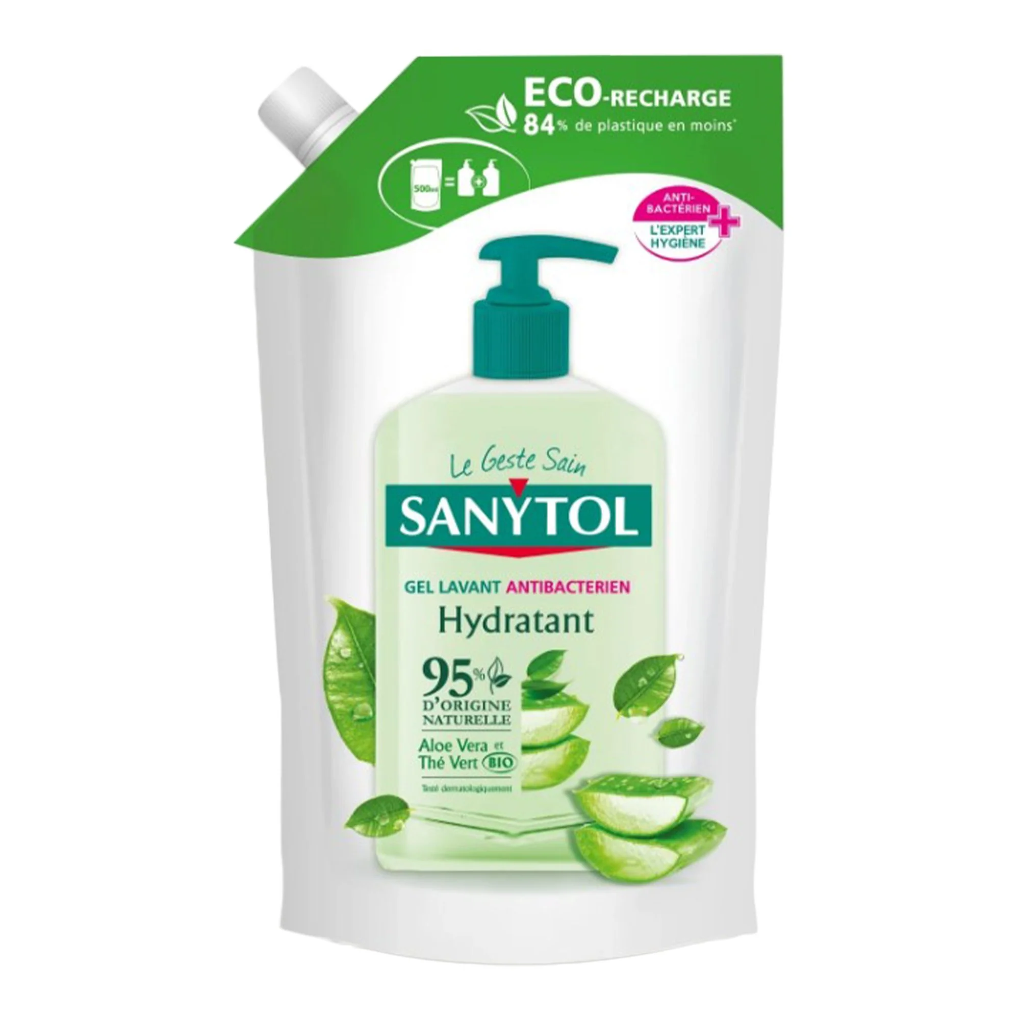 Recharge gel lavant mains antibactériens hydratant