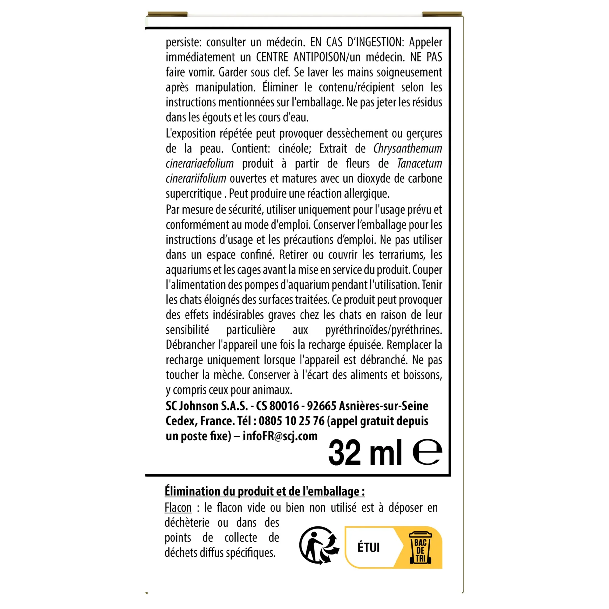 RECHARGE LIQUIDE REPULSIF MOUSTIQUE ET MOUSTIQUE TIGRE  45 NUITS - Image 2