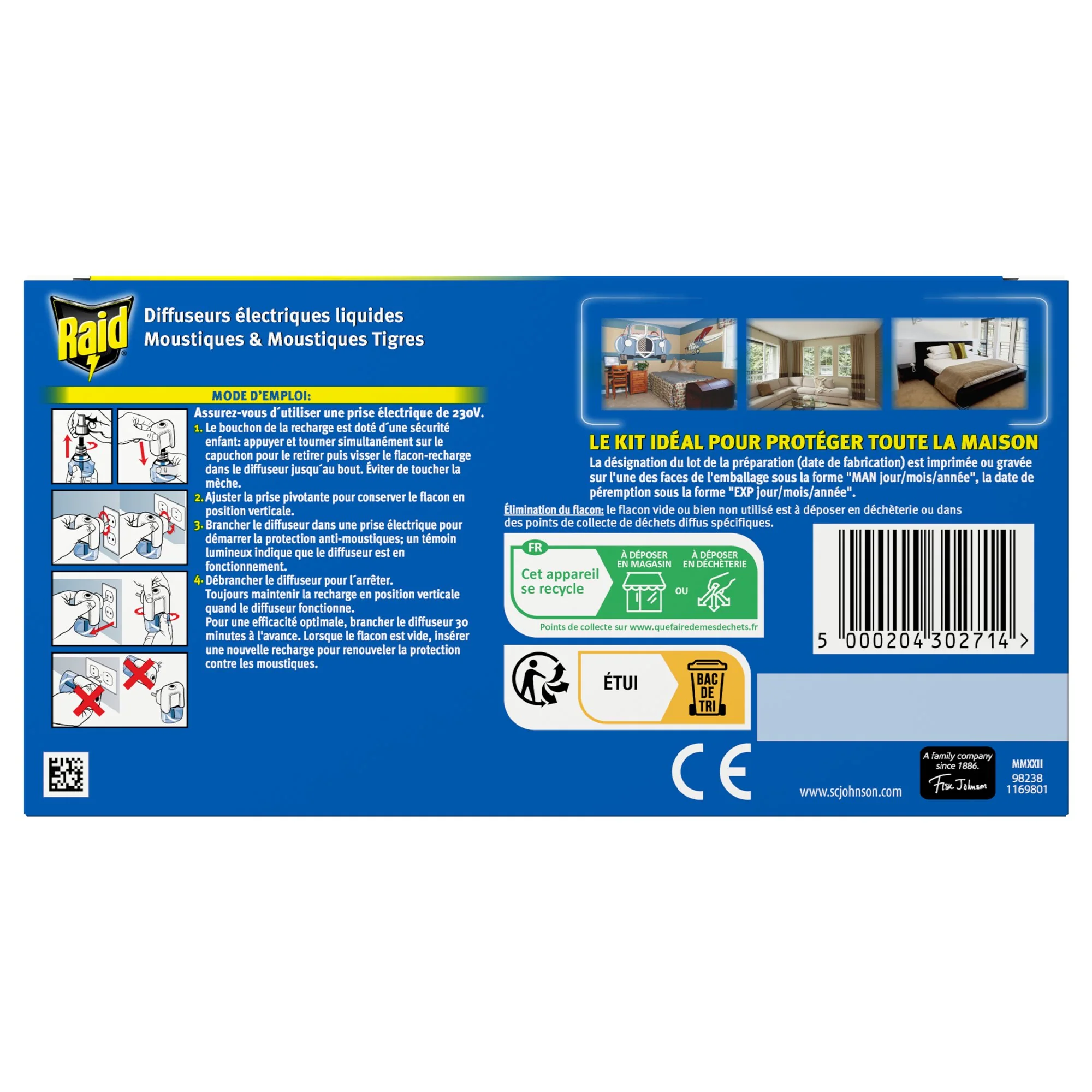RECHARGE LIQUIDE REPULSIF MOUSTIQUES 3 RECHARGES 45 NUITS - Image 2