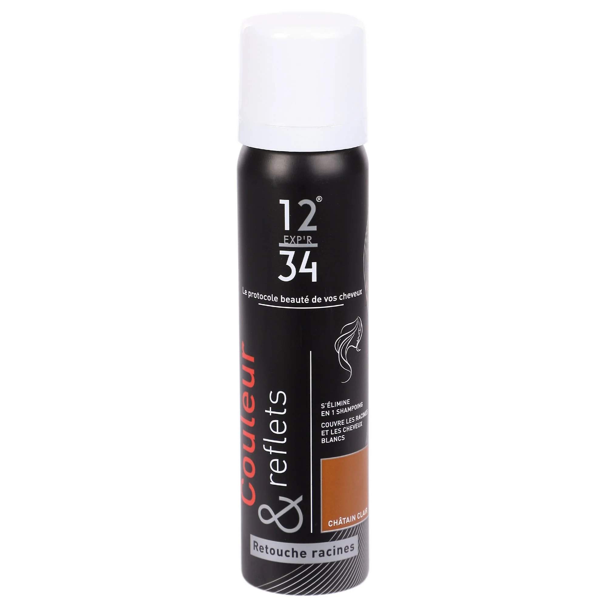 Retouche racine teinte châtain clair