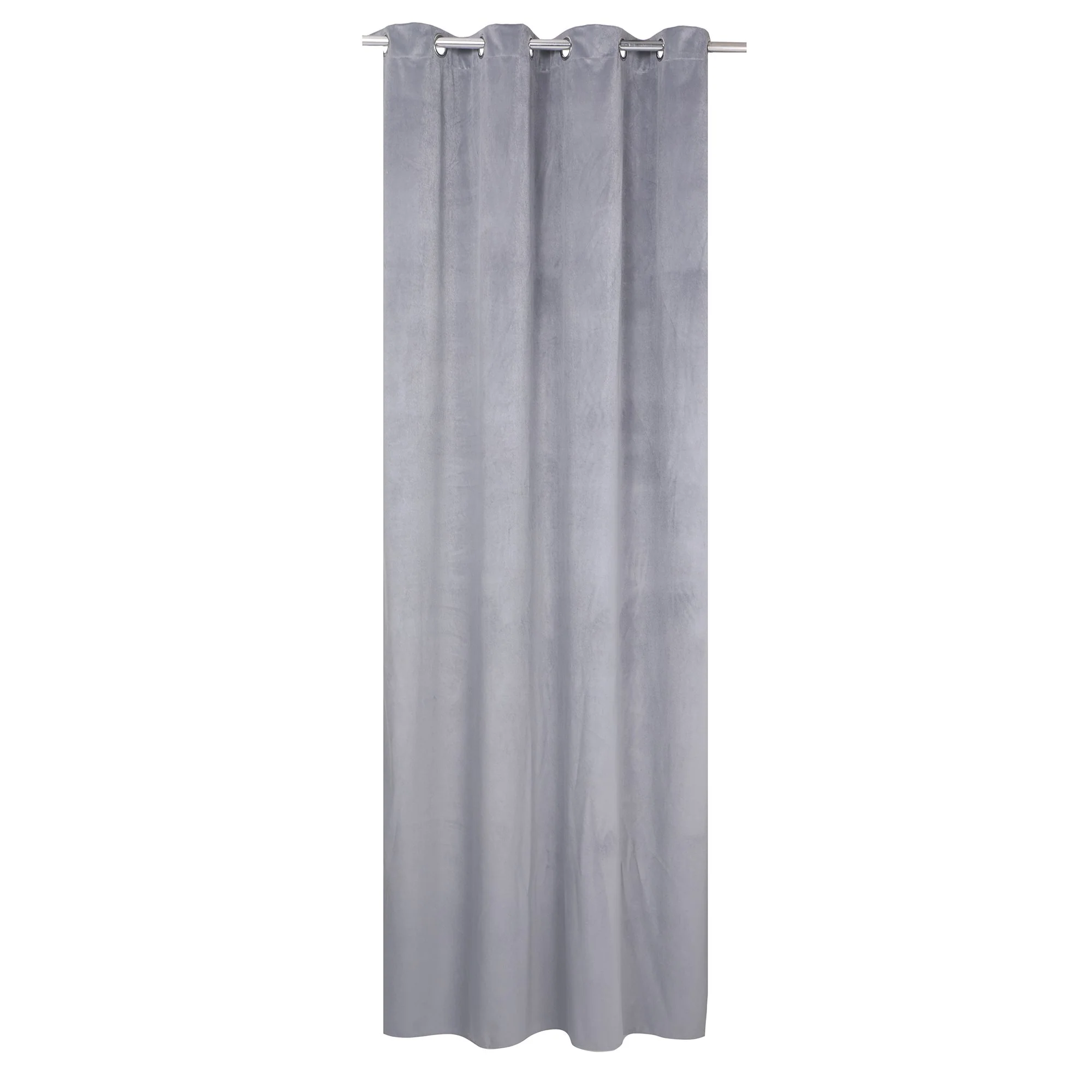Rideau en velours 140X250 cm - Gris - Image 2