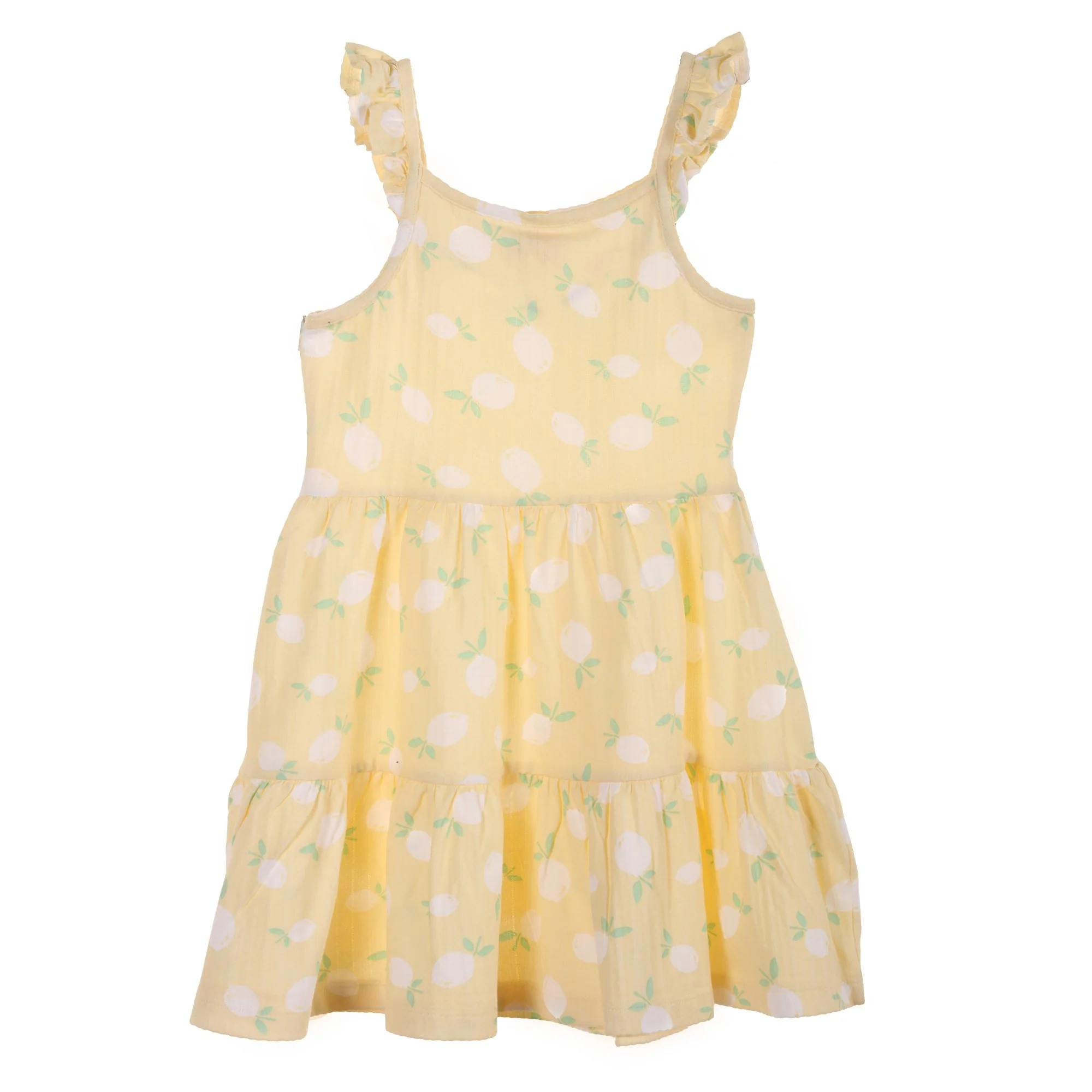 Robe à volants - Jaune