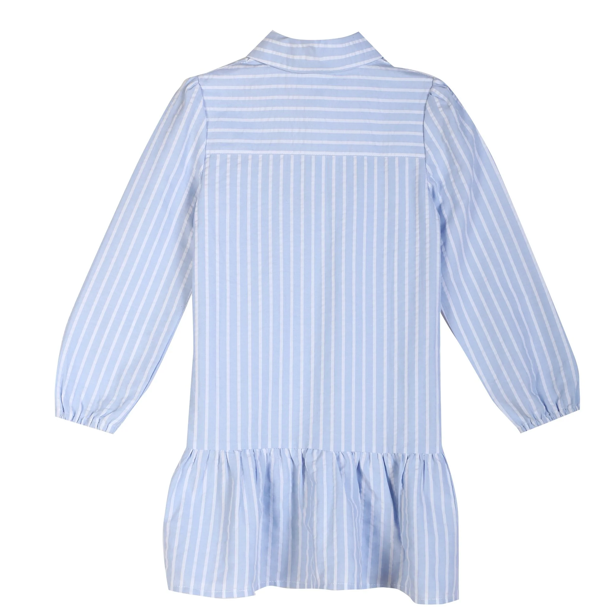 Robe chemise à rayures - Bleu - Image 2