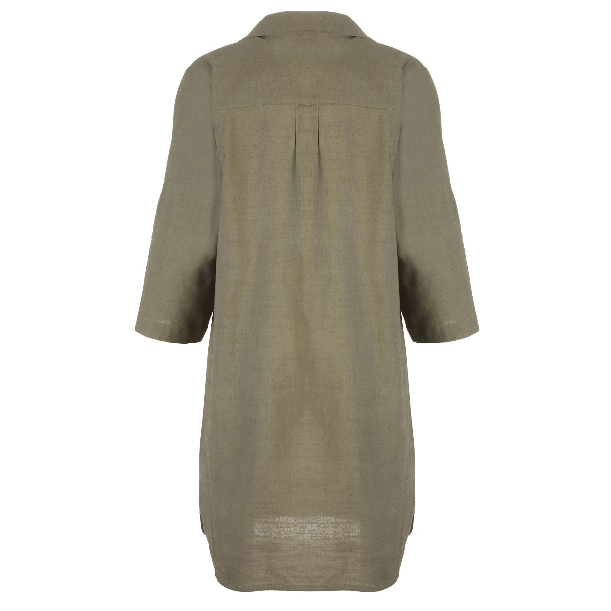 Robe chemise longue  - Kaki - Image 2