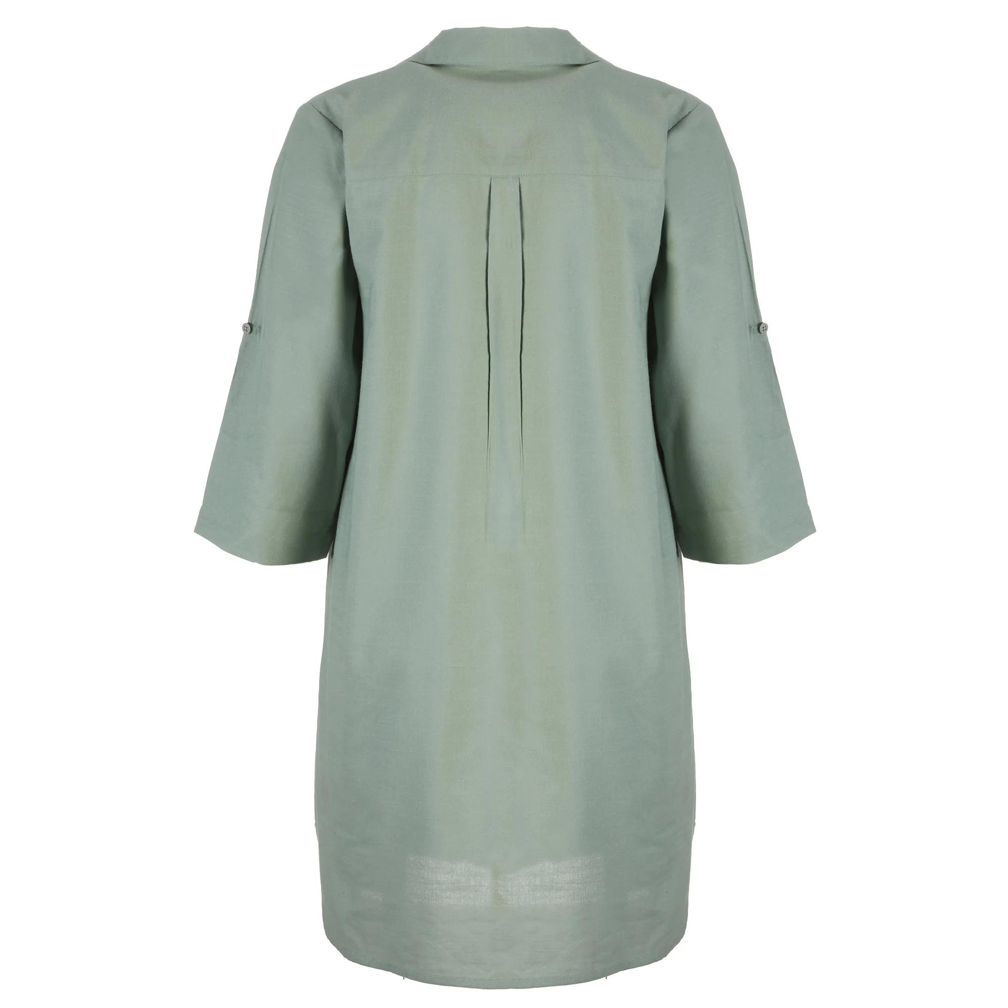 Robe chemise longue  - Vert - Image 2