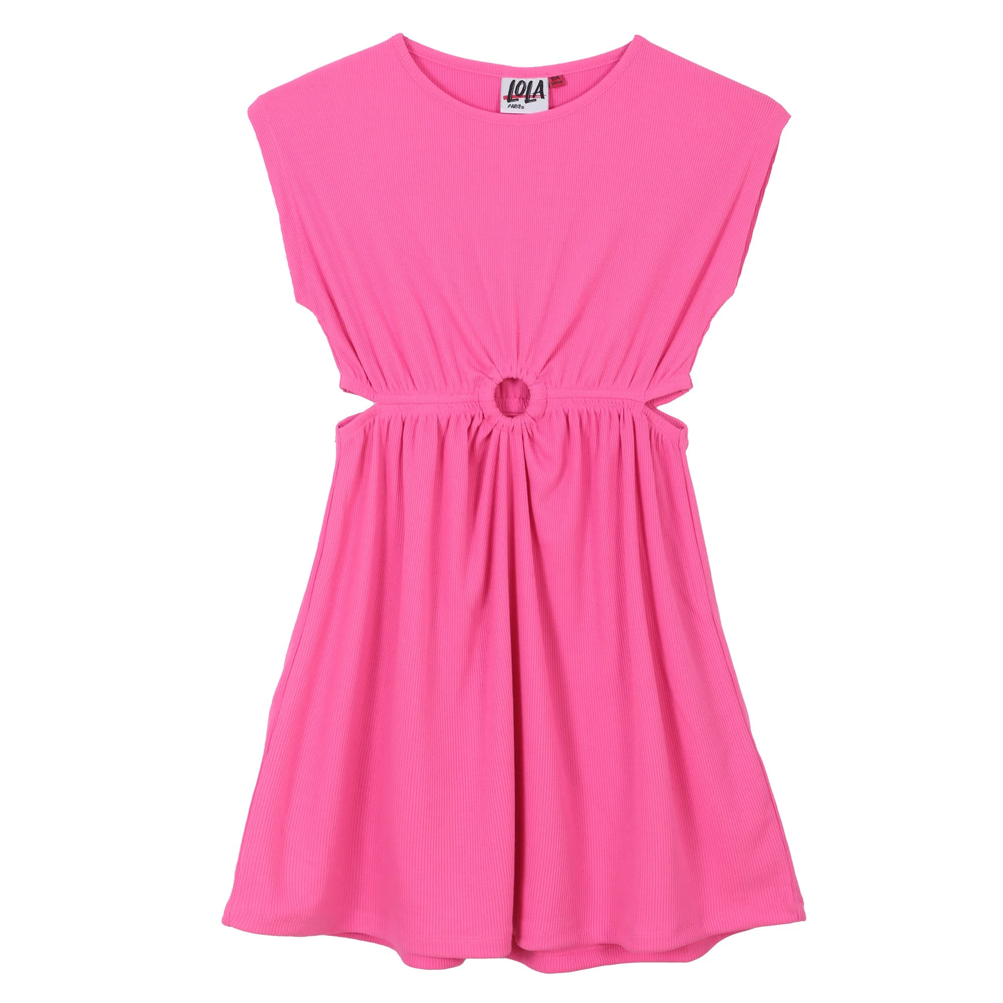 Robe côtelée 7/10 ans - Bleu - Image 6