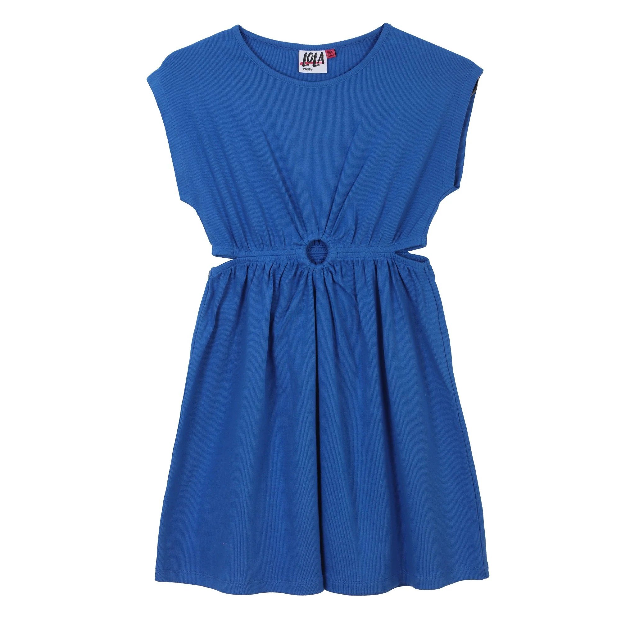 Robe côtelée 7/10 ans - Vert - Image 3