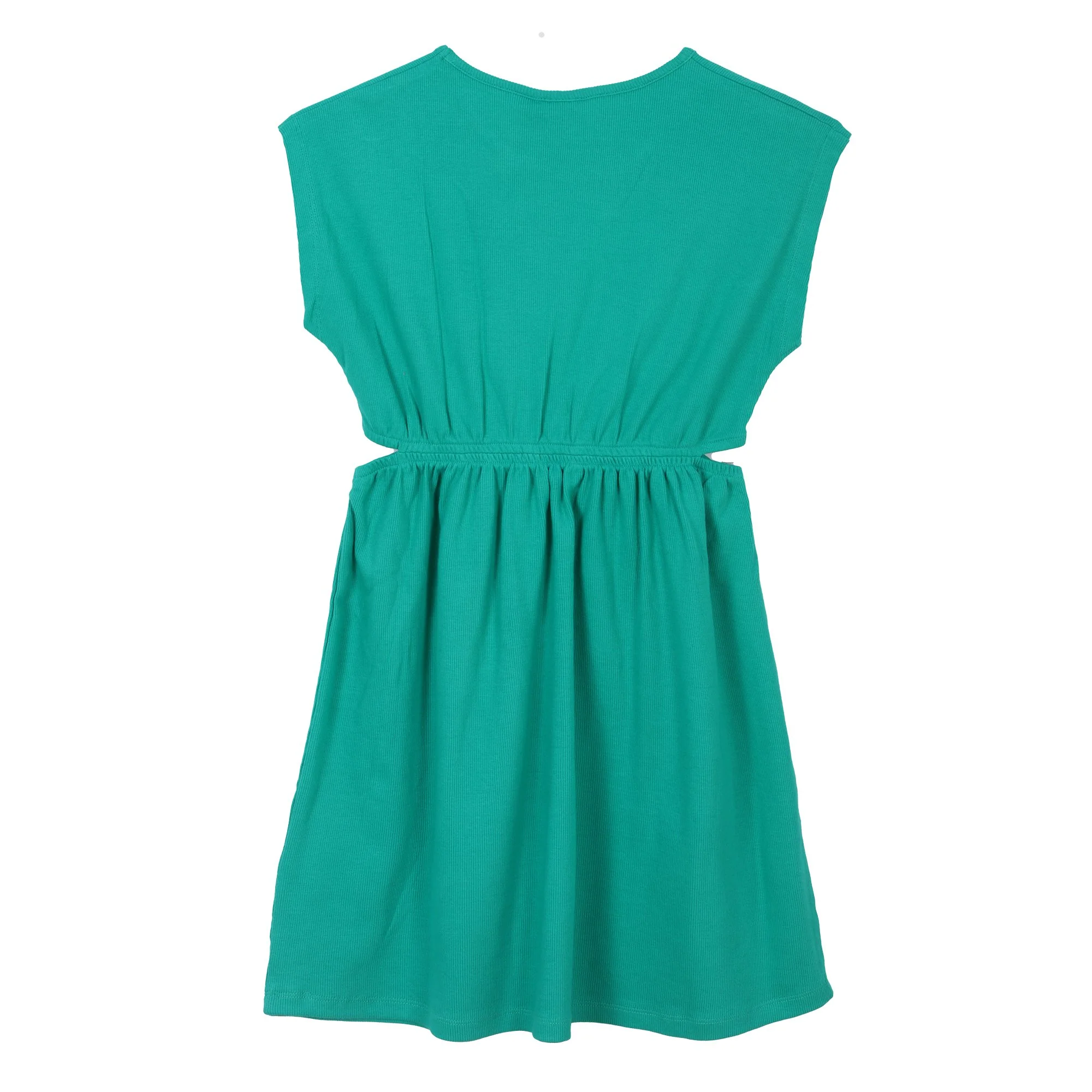 Robe côtelée 7/10 ans - Vert - Image 6