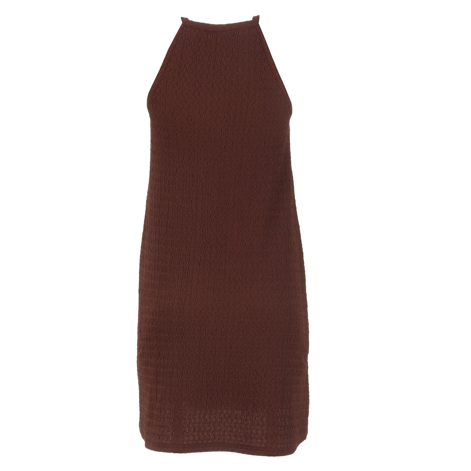 Robe courte - Marron - Image 2