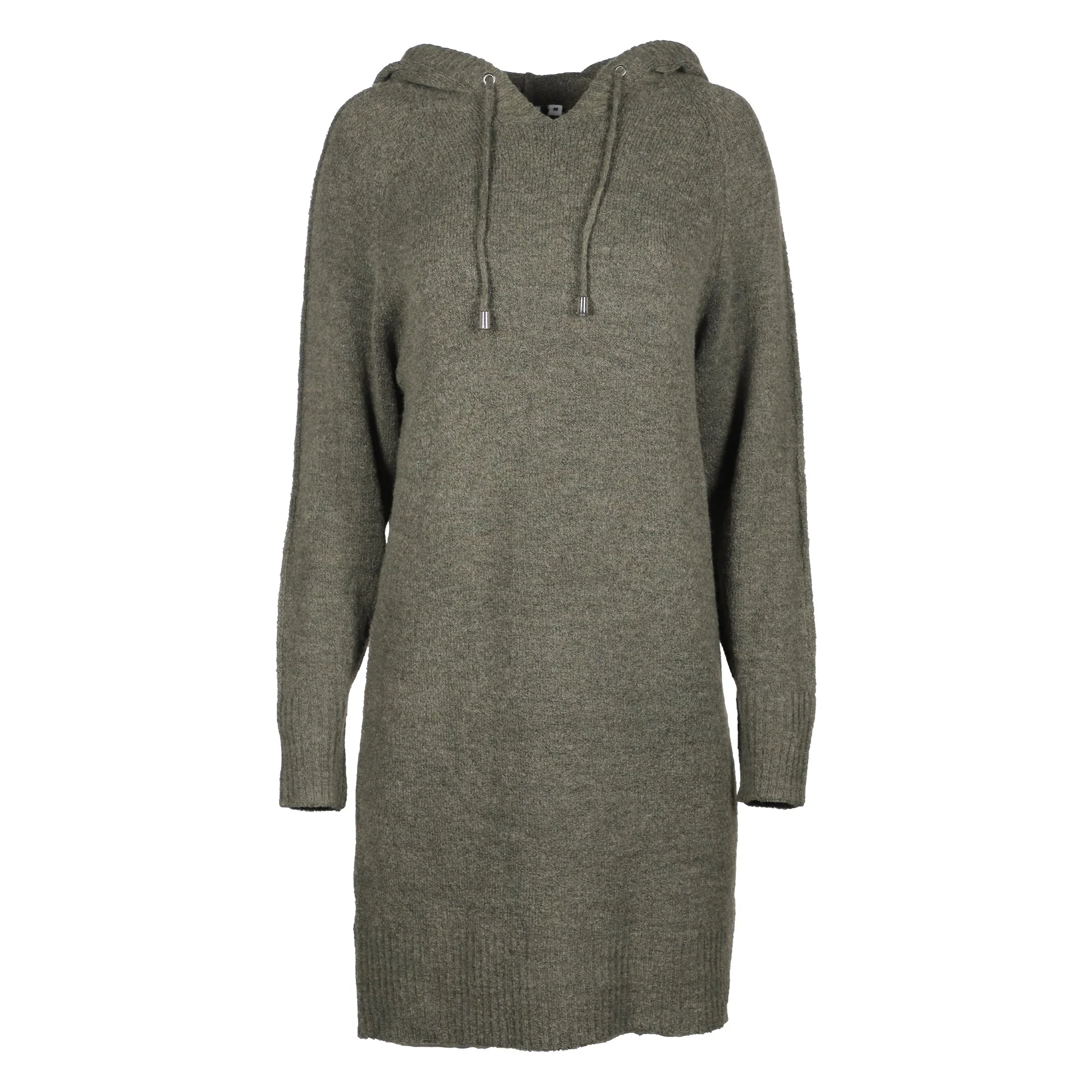 Robe en maille à capuche  - Kaki