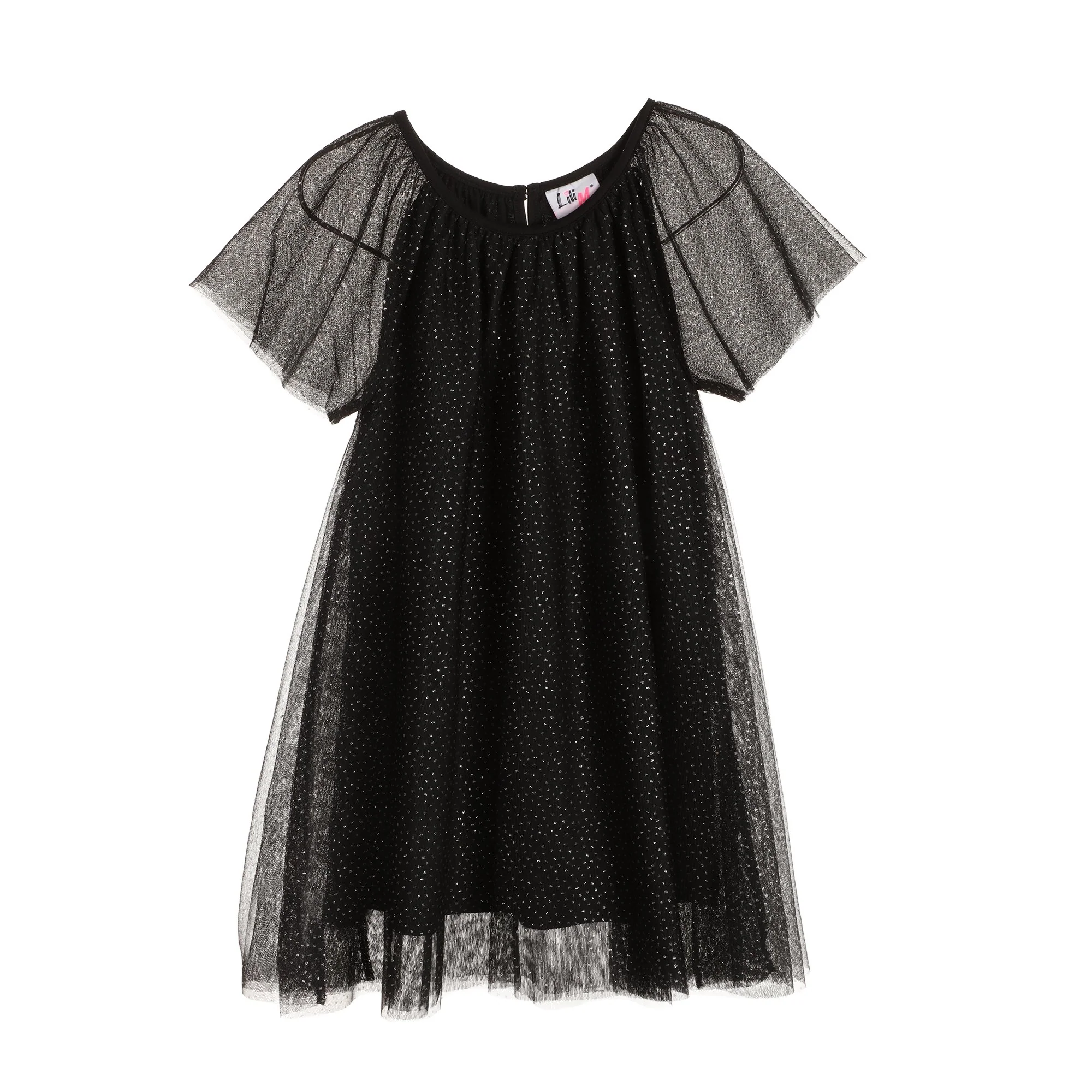 Robe en tulle pailletée 3/12 ans - Noir