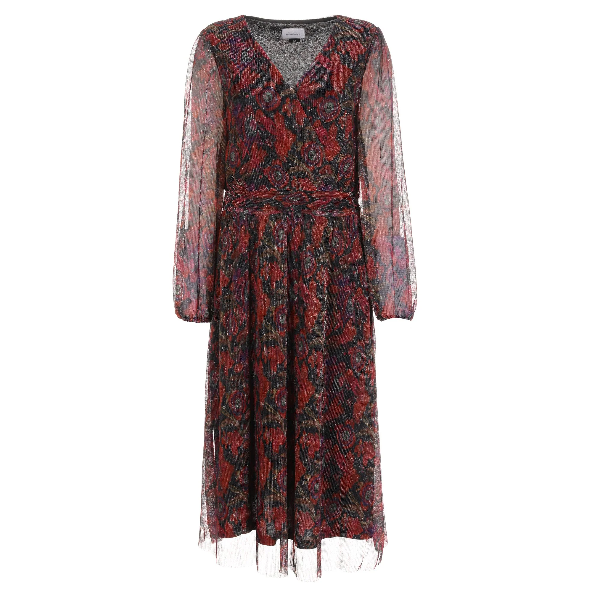 ROBE LONGUE AVEC FIL METALISE DU 36 AU 42