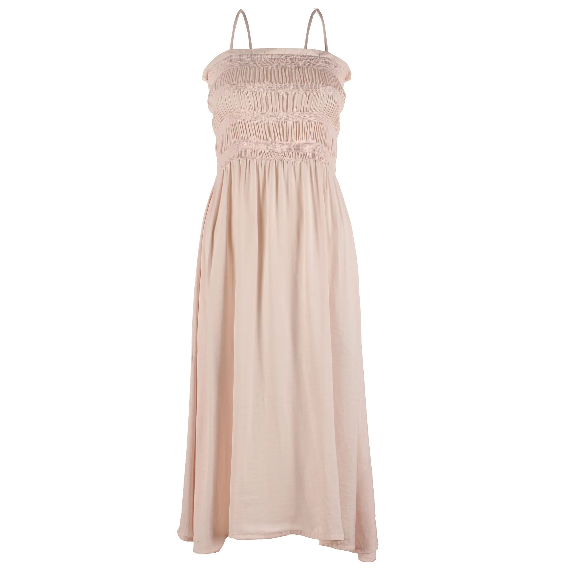 Robe longue bretelles - Rose