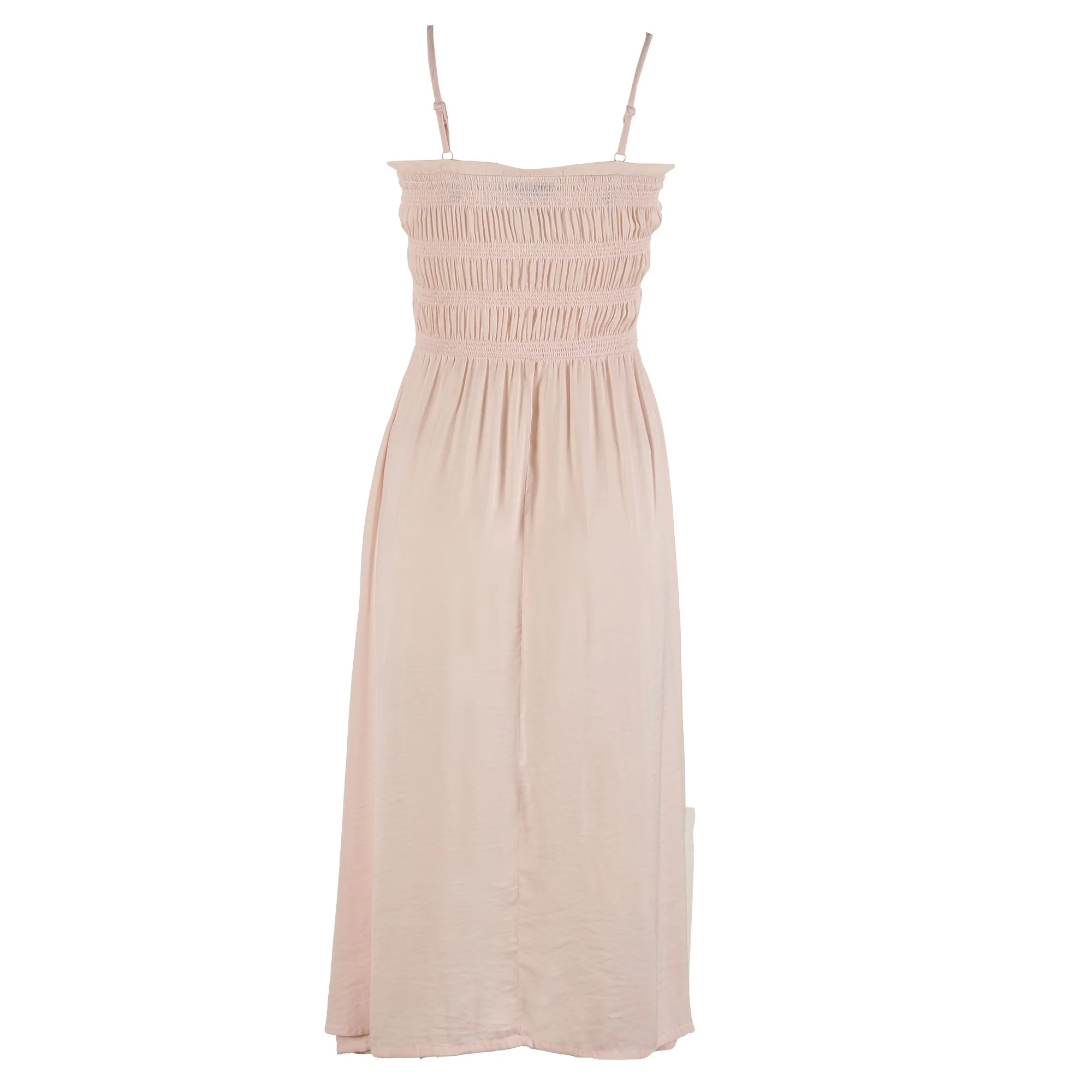 Robe longue bretelles - Rose - Image 2