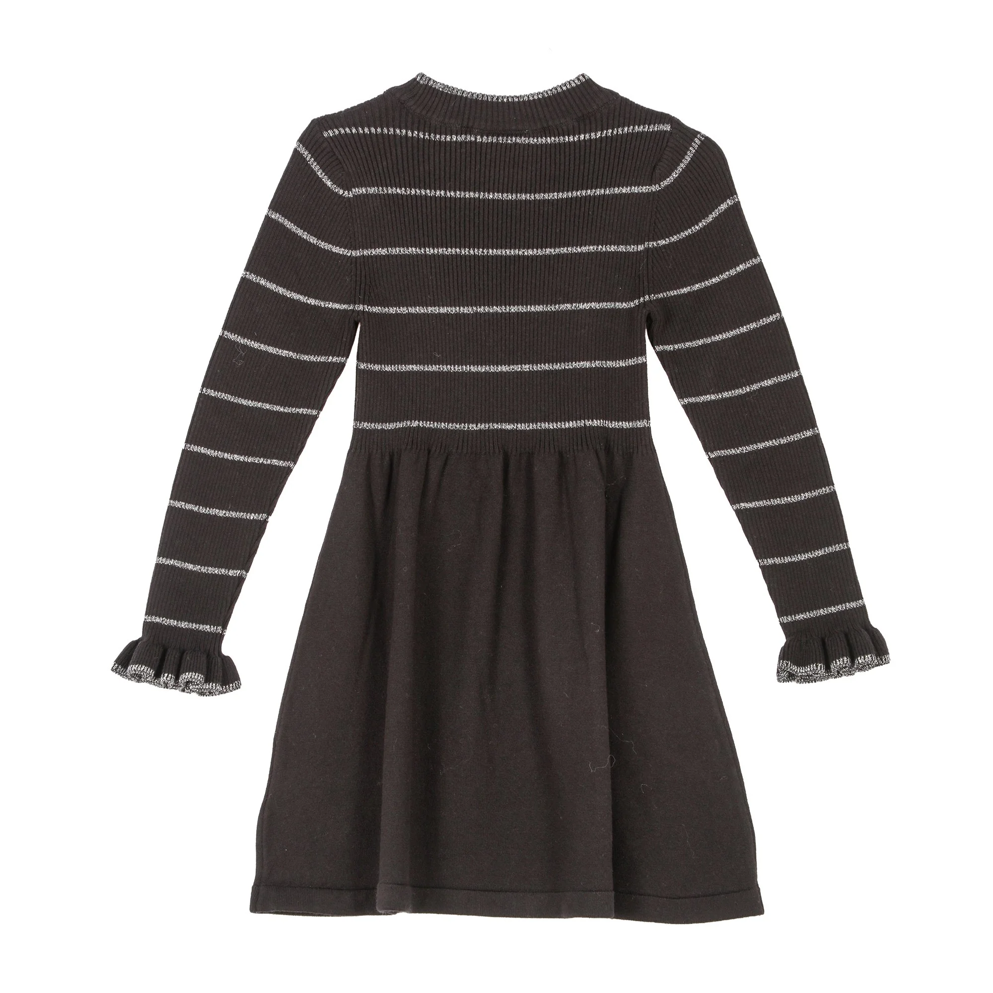 Robe patineuse en maille  - Noir - Image 2