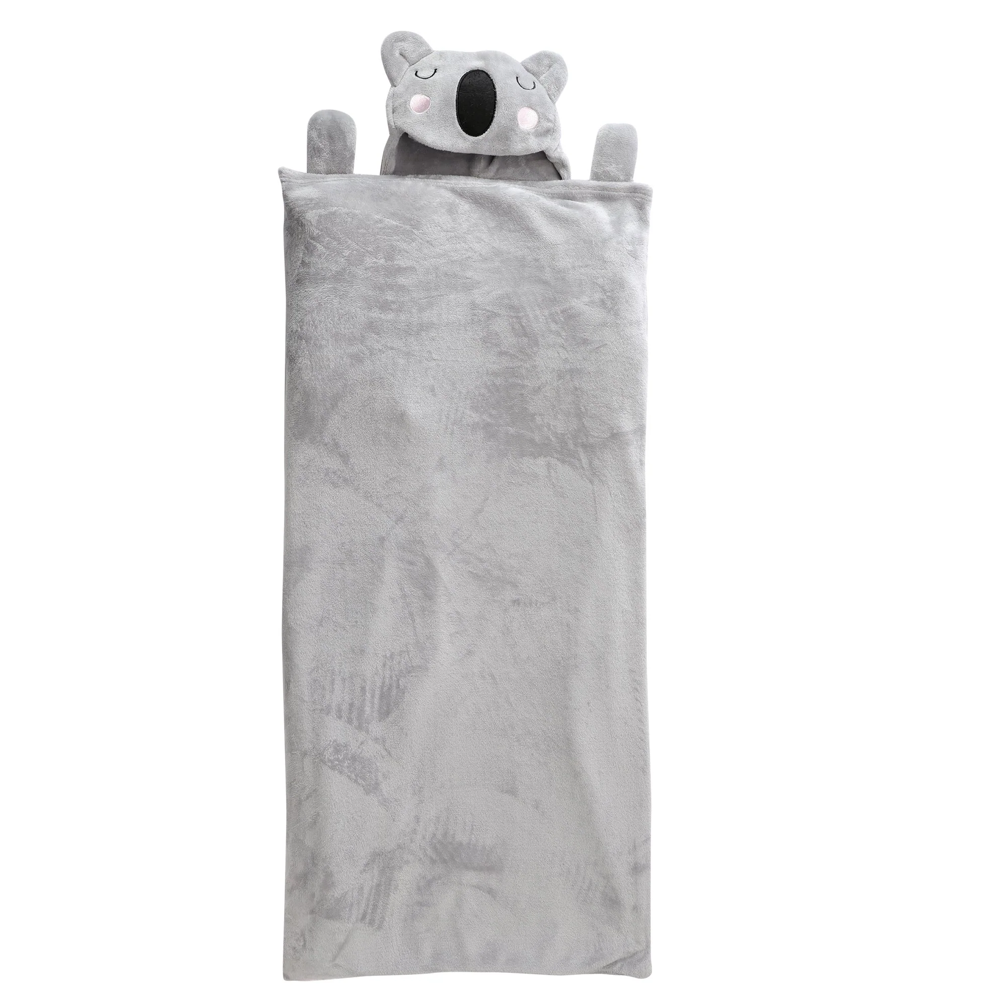 Sac de couchage pour enfant avec capuche  - Gris