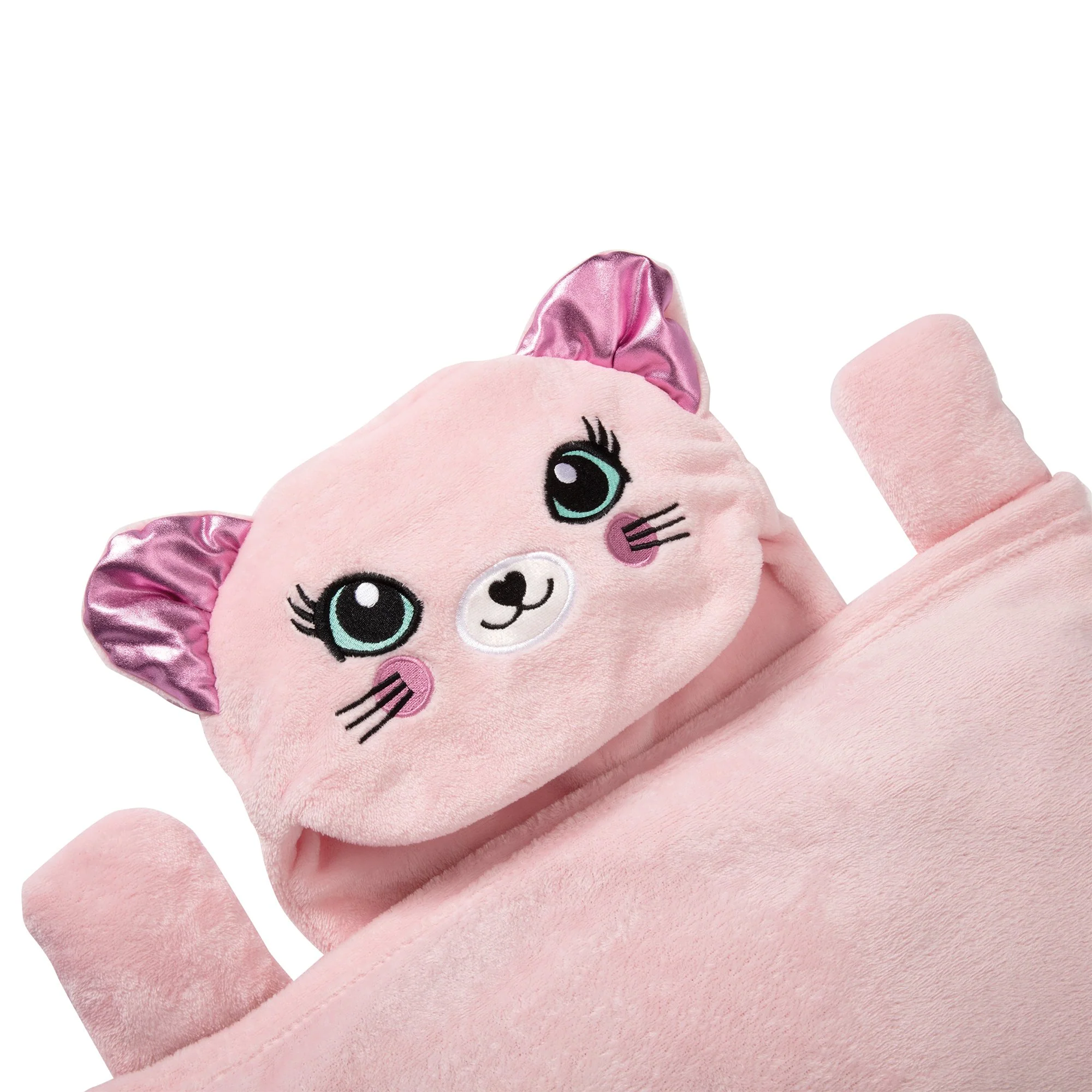 Sac de couchage pour enfant avec capuche  - Rose clair - Image 3